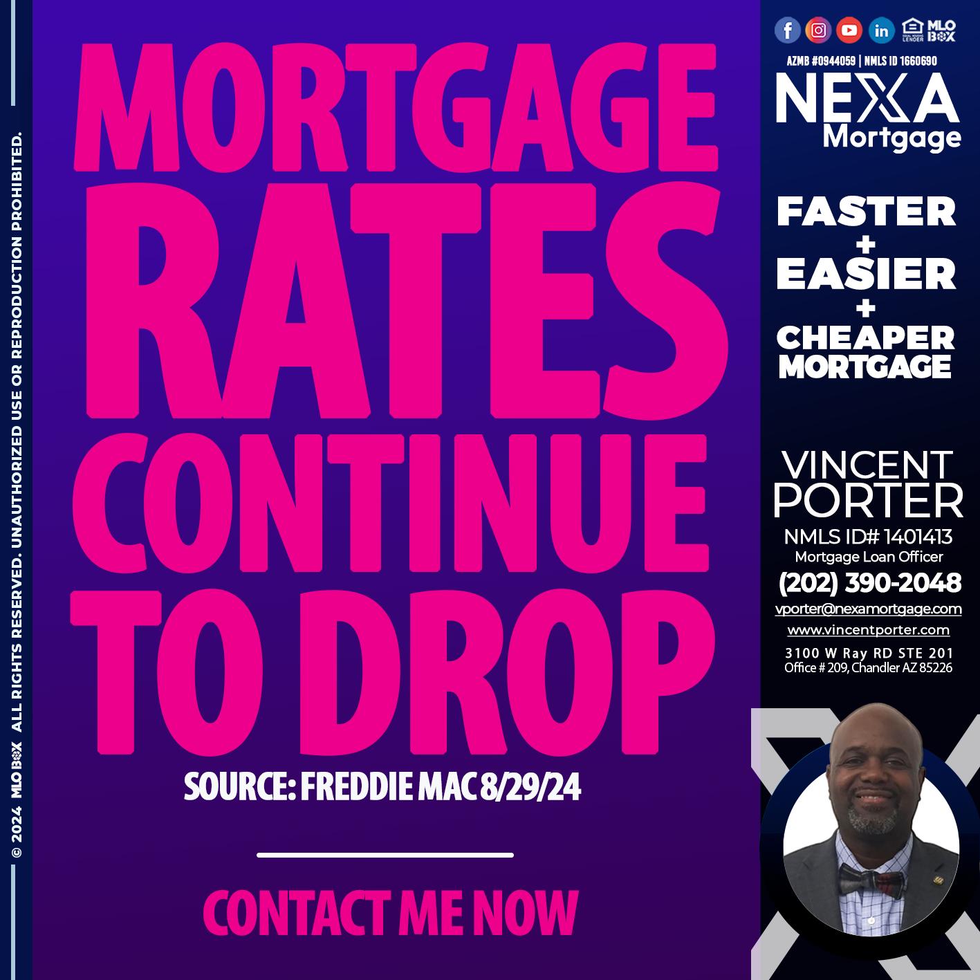 MORTGAGE RATES - Vincent Porter -Mortgage Loan Officer