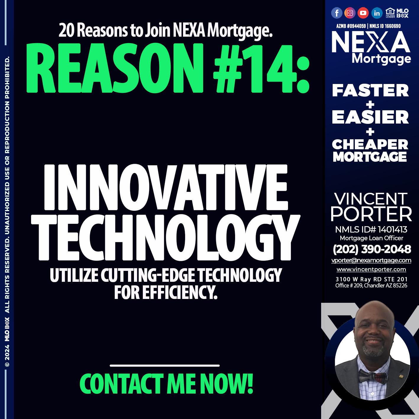 REASON 14 - Vincent Porter -Mortgage Loan Officer