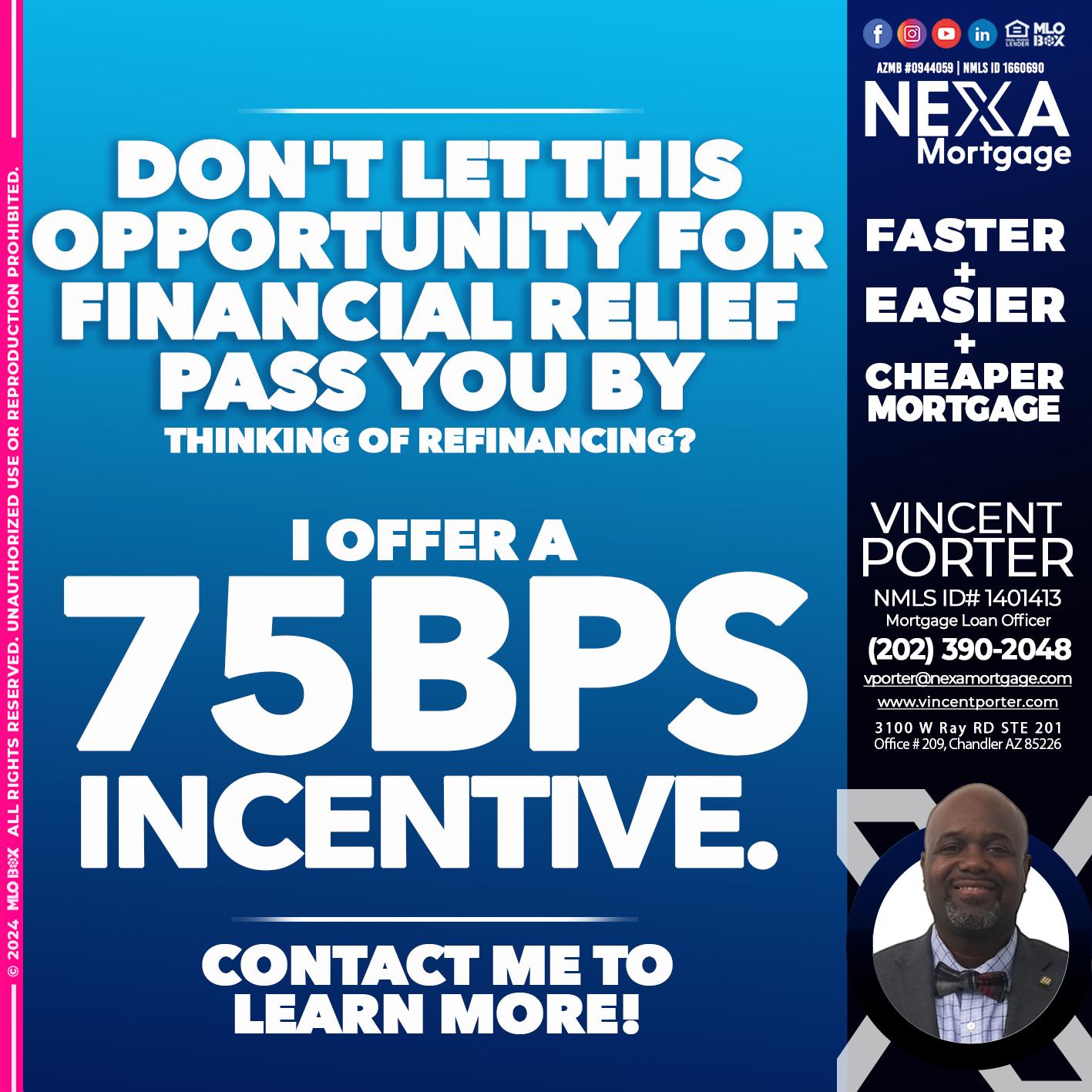 75 BP - Vincent Porter -Mortgage Loan Officer