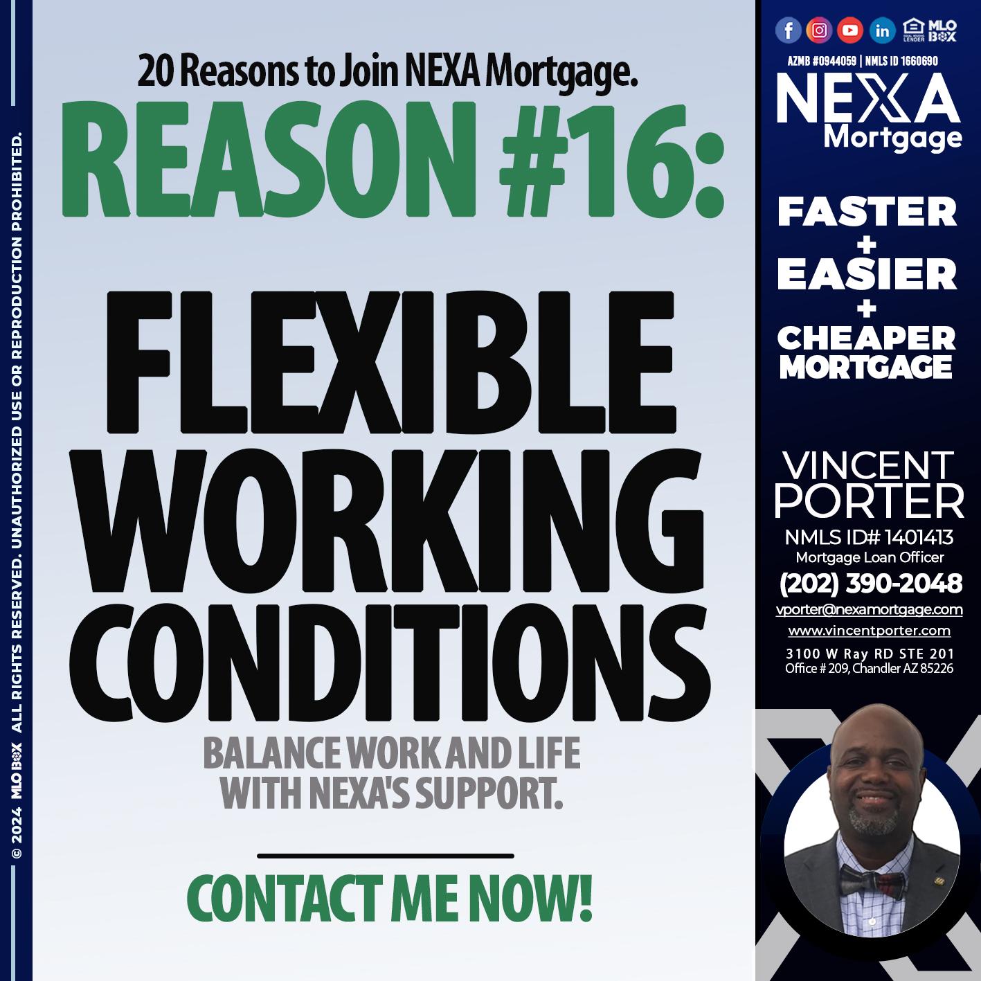 REASON 16 - Vincent Porter -Mortgage Loan Officer