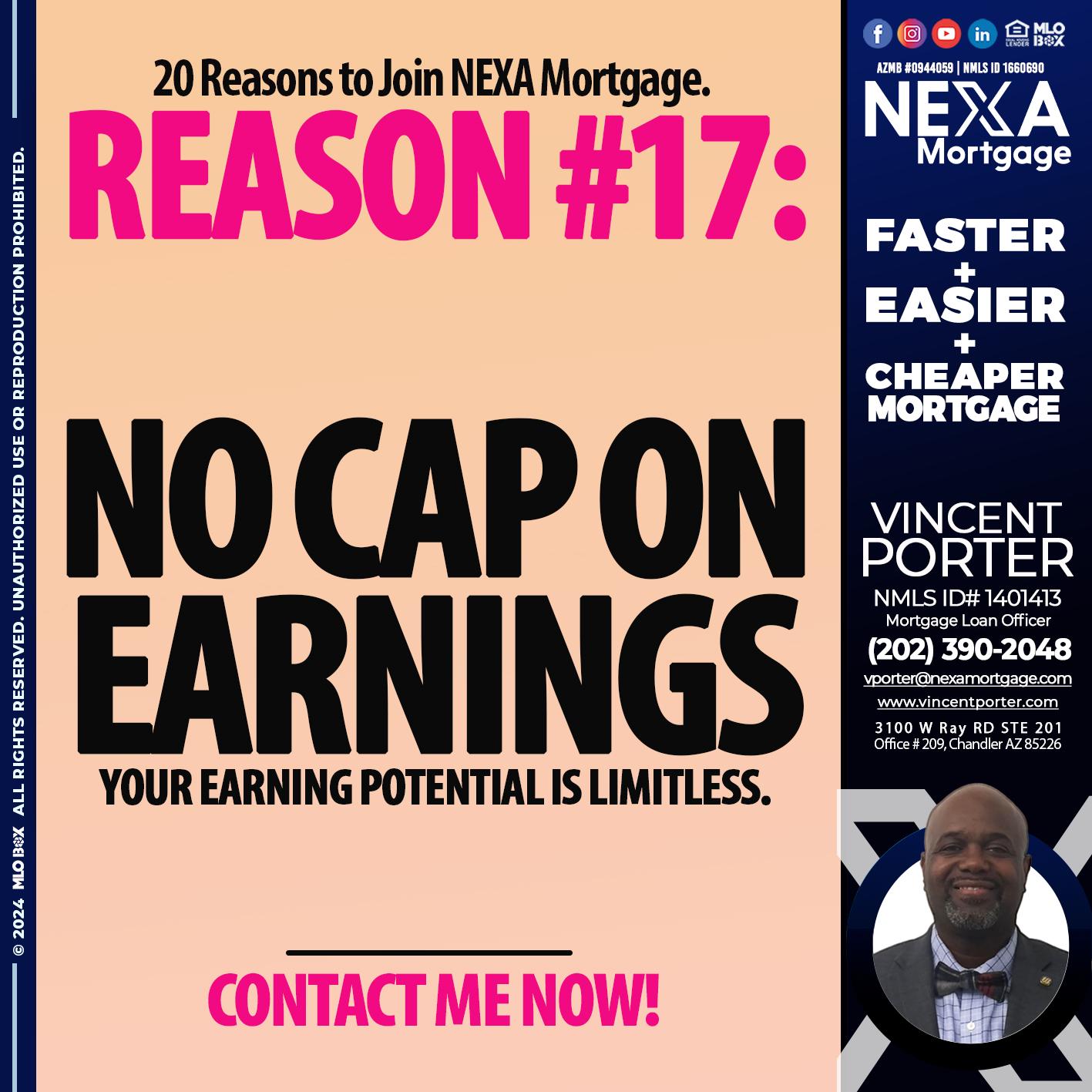 REASON 17 - Vincent Porter -Mortgage Loan Officer