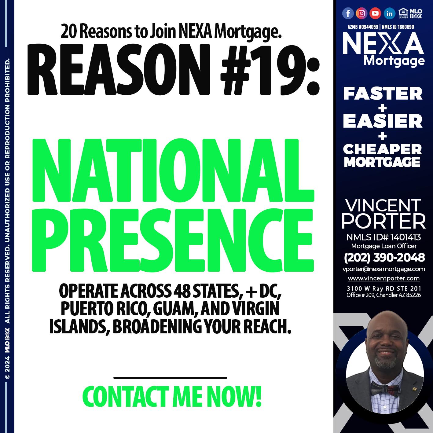REASON 19 - Vincent Porter -Mortgage Loan Officer