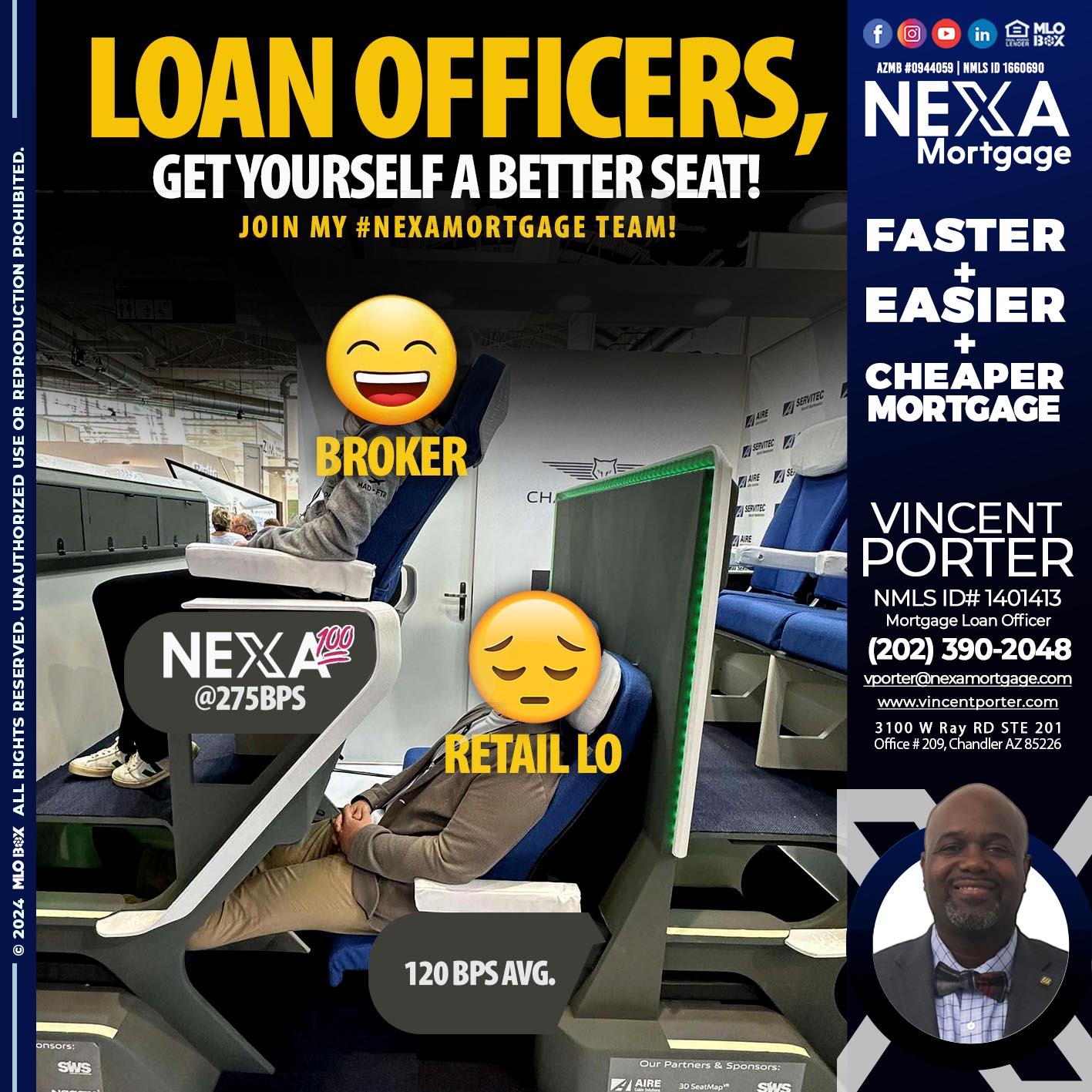LOAN OFFICERS - Vincent Porter -Mortgage Loan Officer
