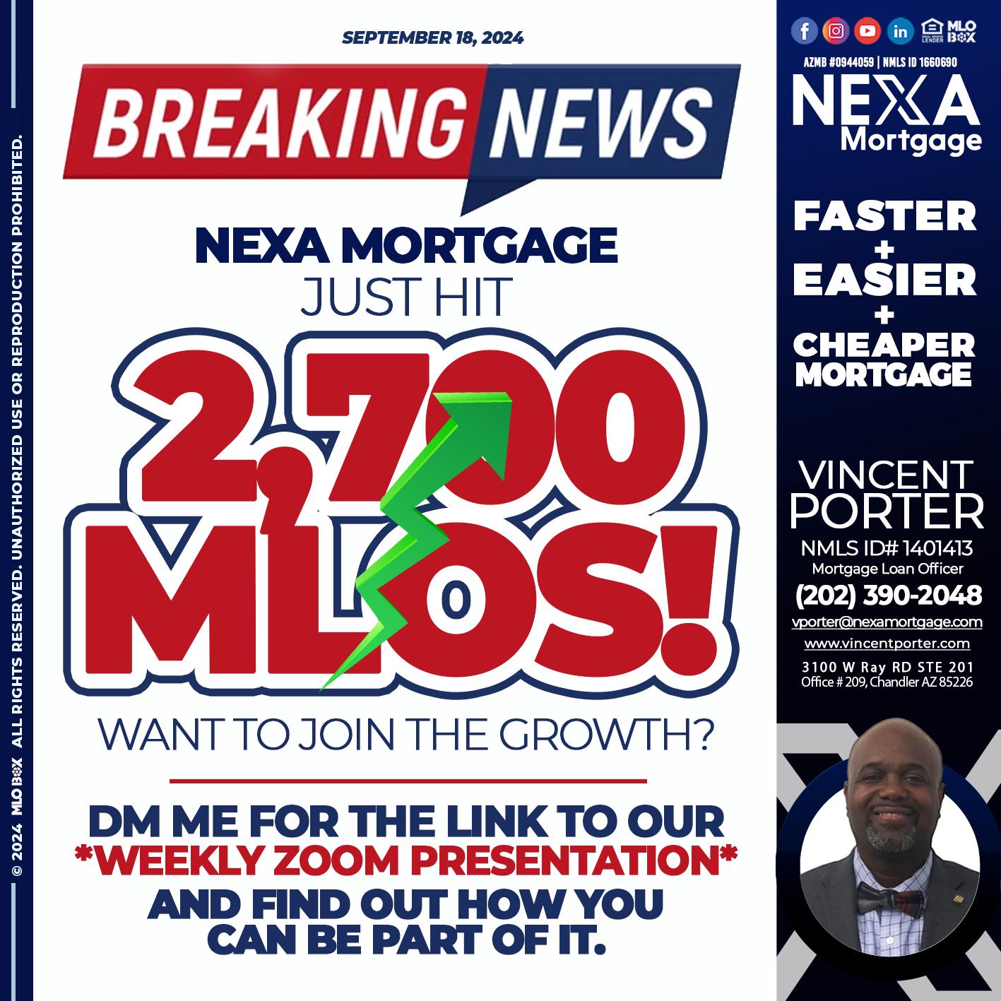 2700 - Vincent Porter -Mortgage Loan Officer