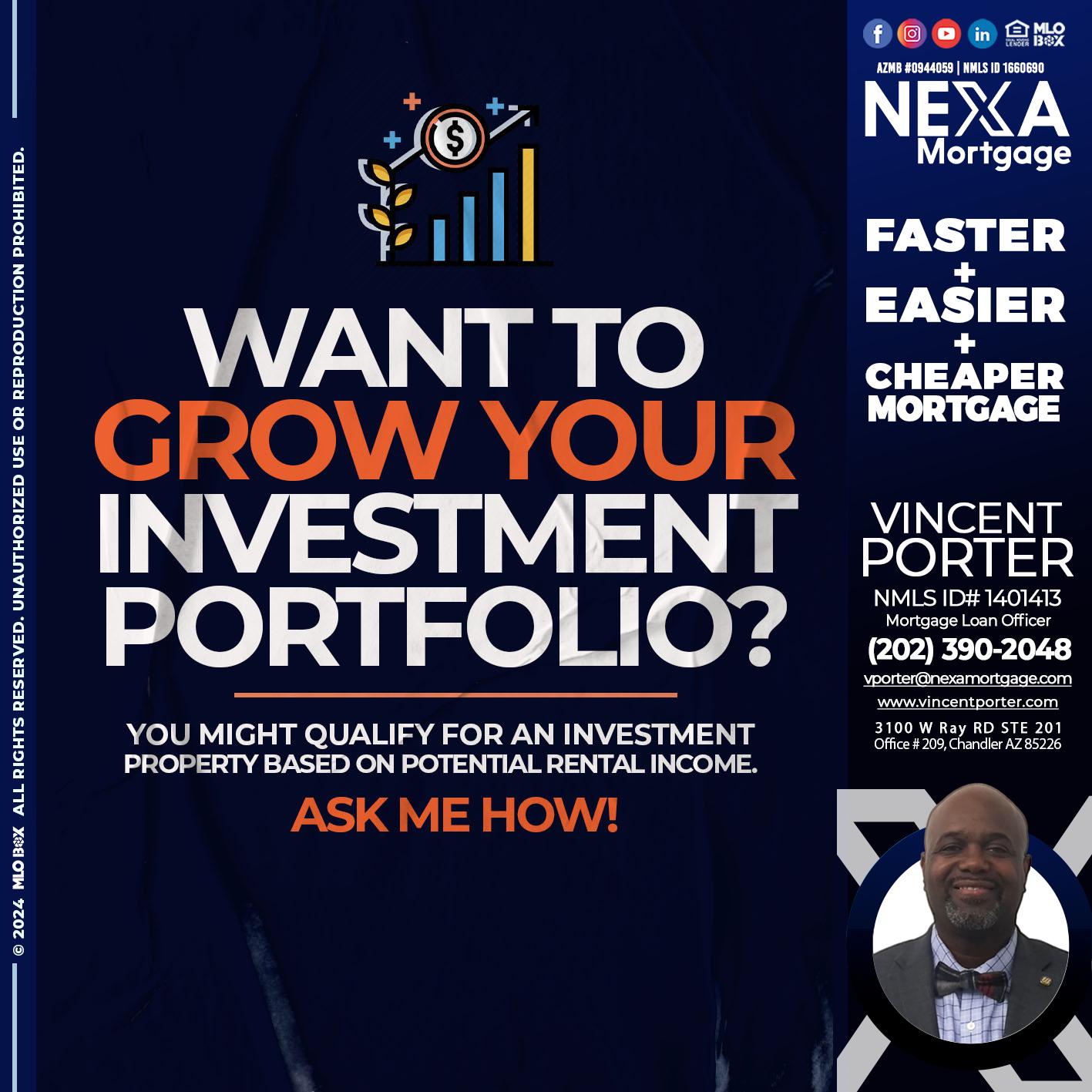 want to grow - Vincent Porter -Mortgage Loan Officer