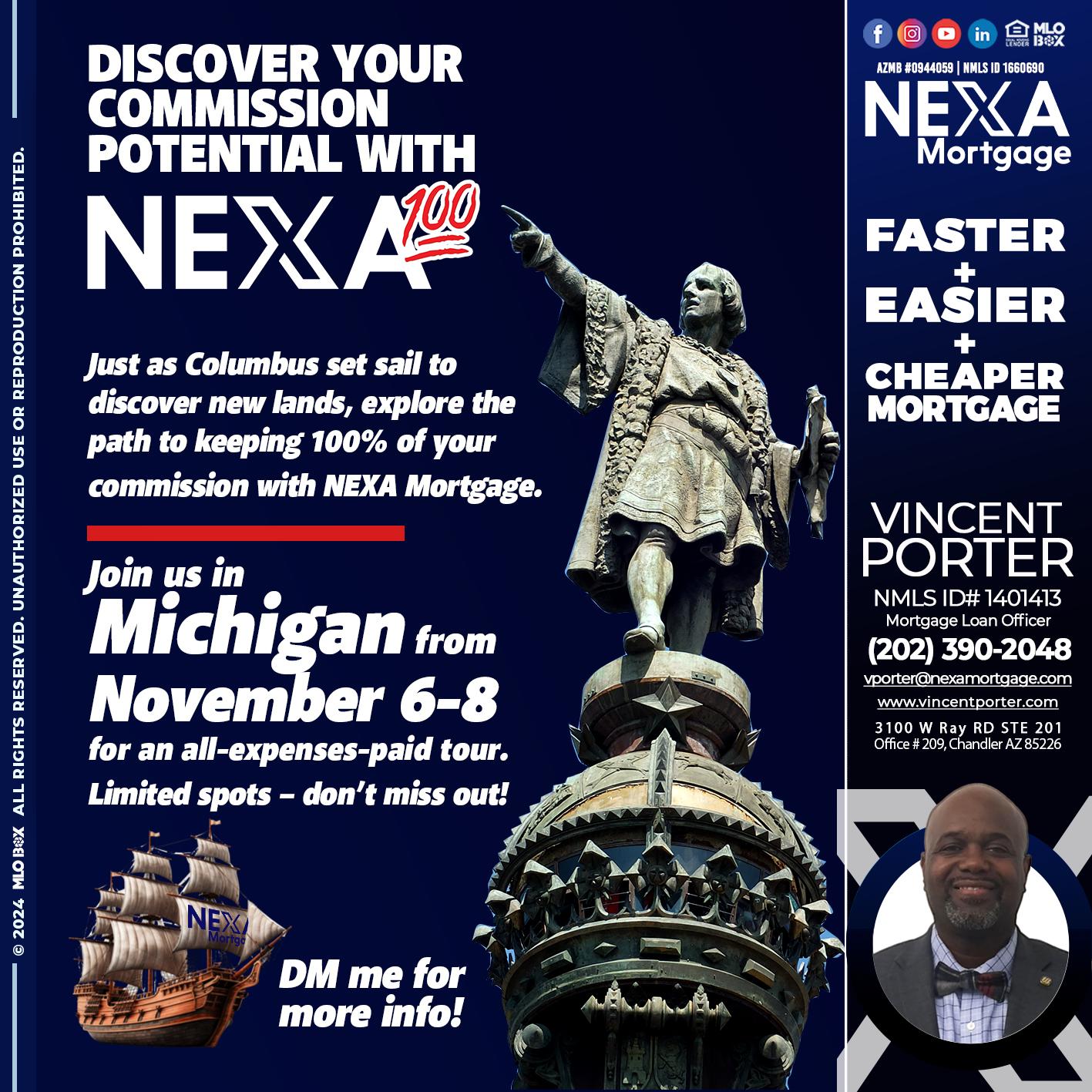 columbus day - Vincent Porter -Mortgage Loan Officer