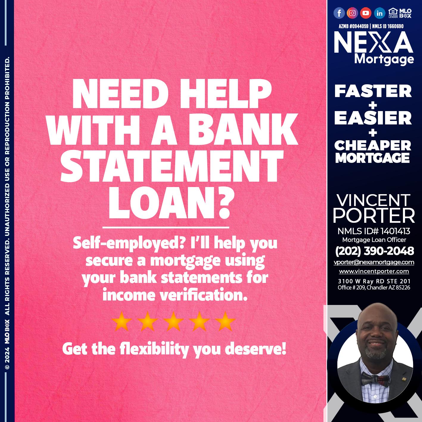 need help? - Vincent Porter -Mortgage Loan Officer