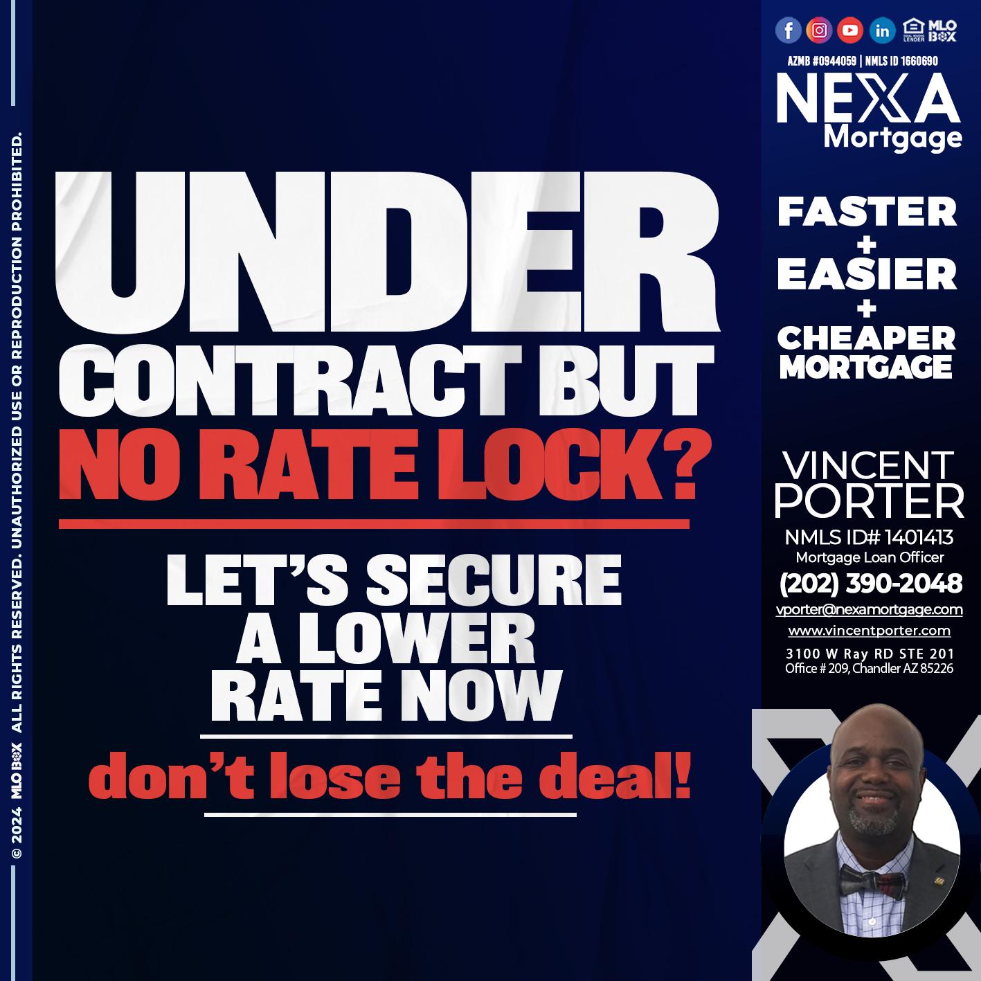 under contract - Vincent Porter -Mortgage Loan Officer