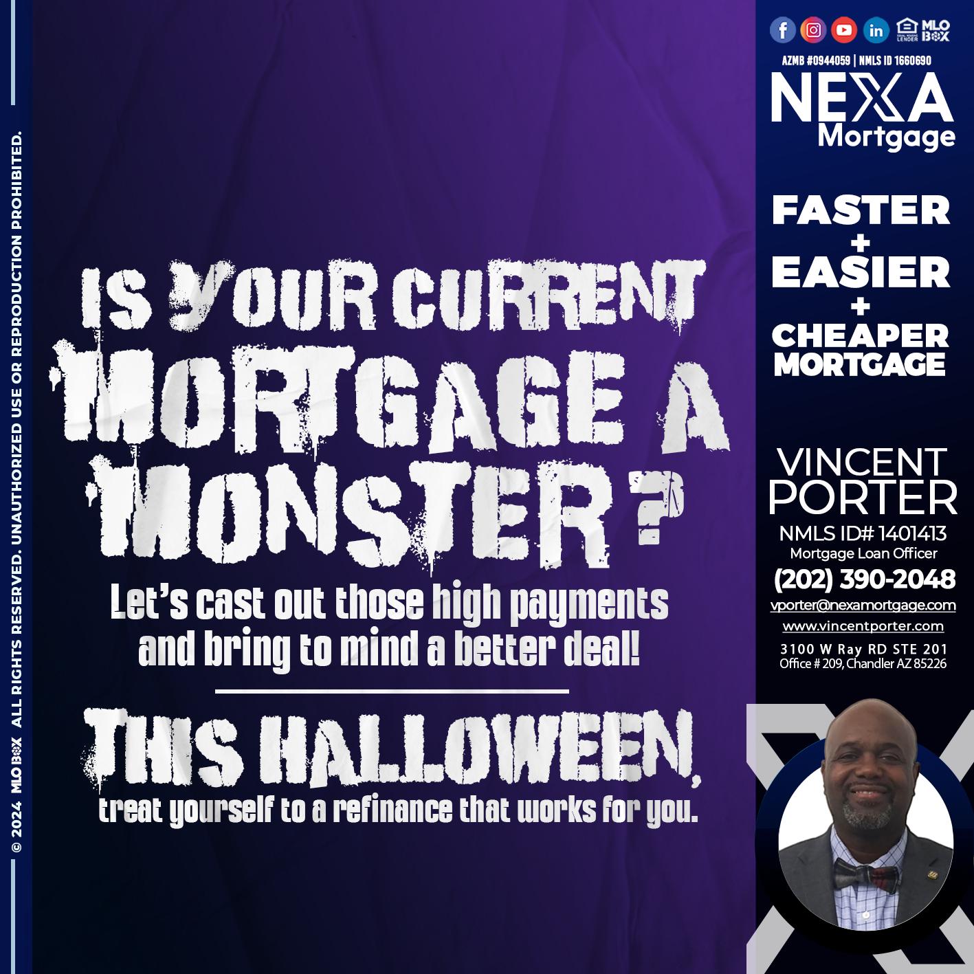 CURRENT MORTGAGE - Vincent Porter -Mortgage Loan Officer