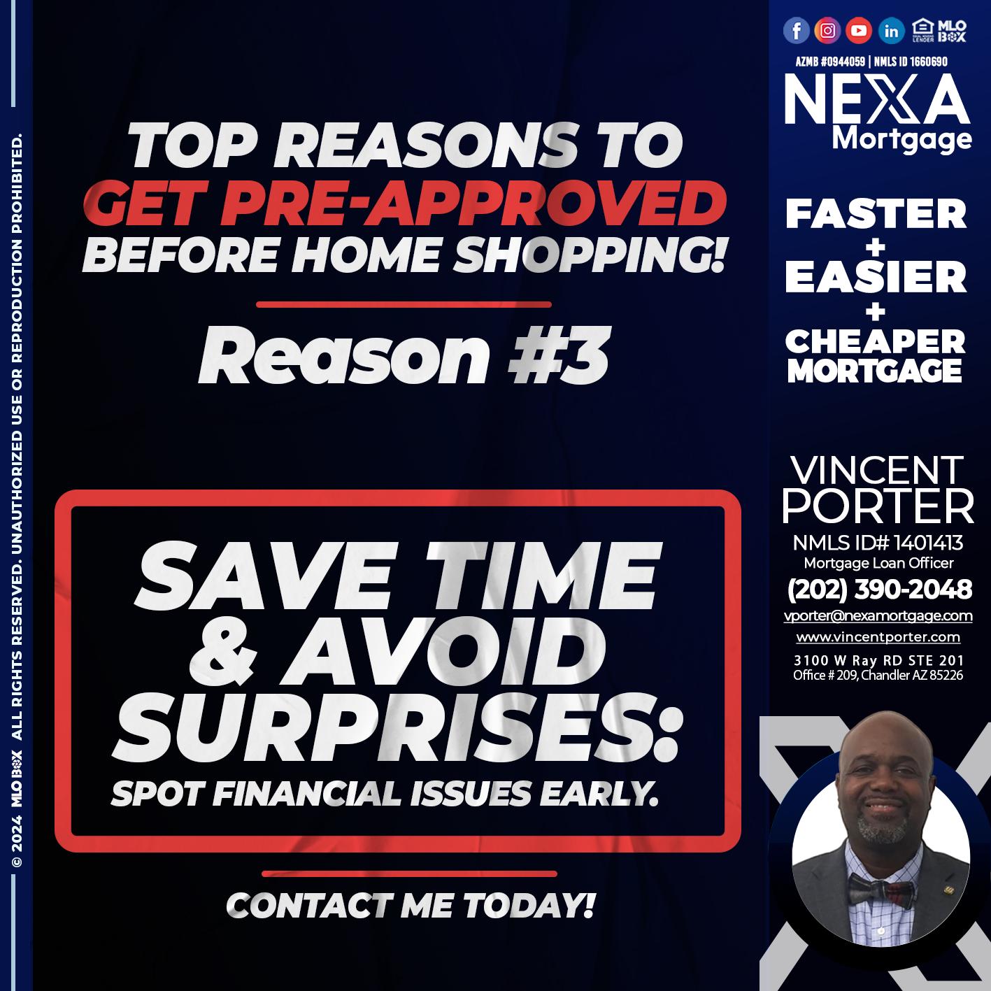 REASON 3 - Vincent Porter -Mortgage Loan Officer