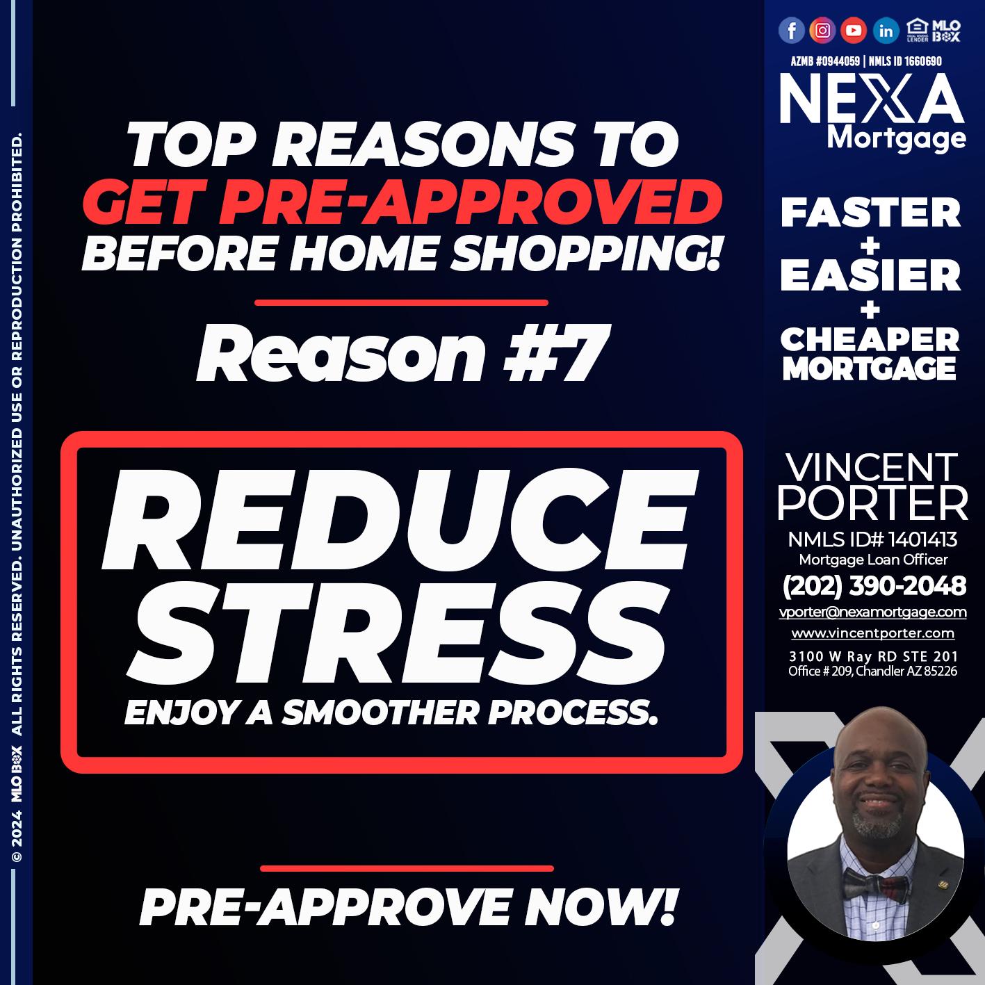 REASON 7 - Vincent Porter -Mortgage Loan Officer
