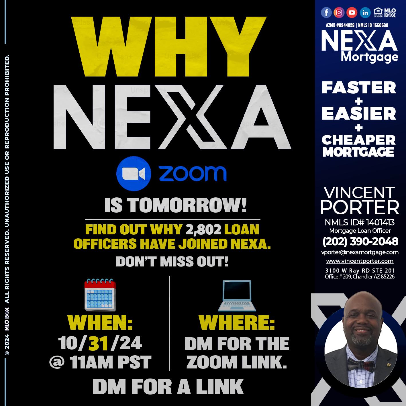 WHY NEXA - Vincent Porter -Mortgage Loan Officer