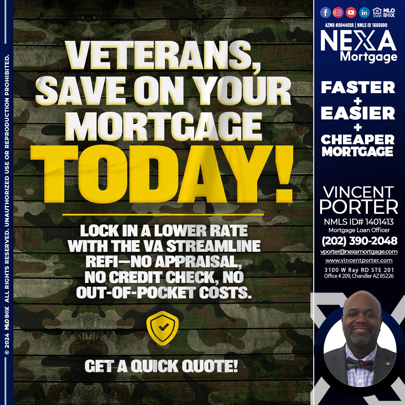 VETERANS DAY - Vincent Porter -Mortgage Loan Officer