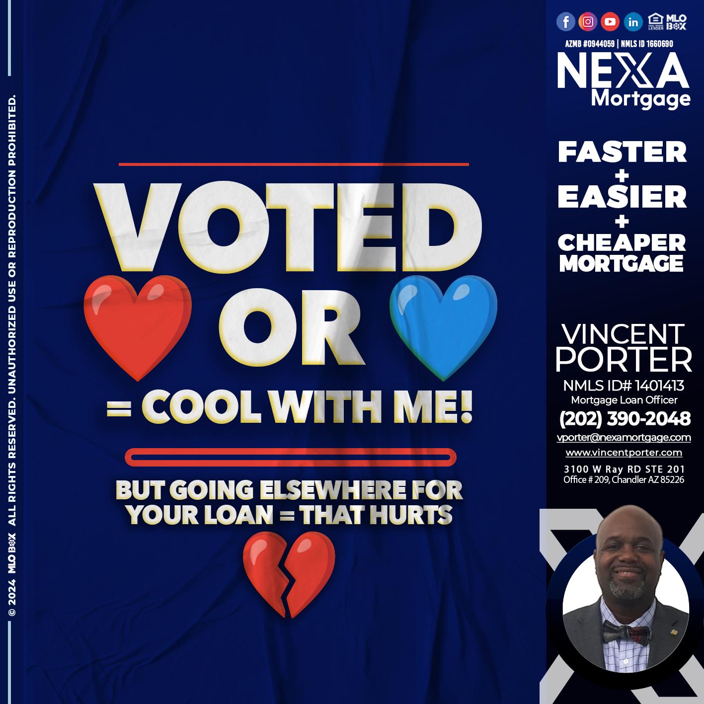 VOTED? - Vincent Porter -Mortgage Loan Officer