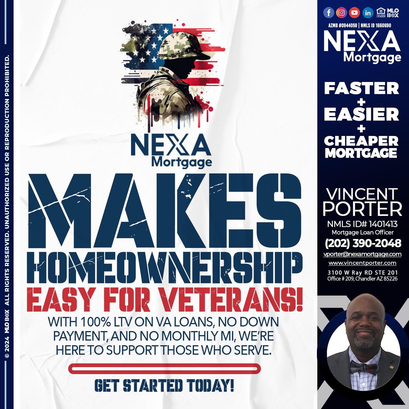 NEXA MAKES - Vincent Porter -Mortgage Loan Officer