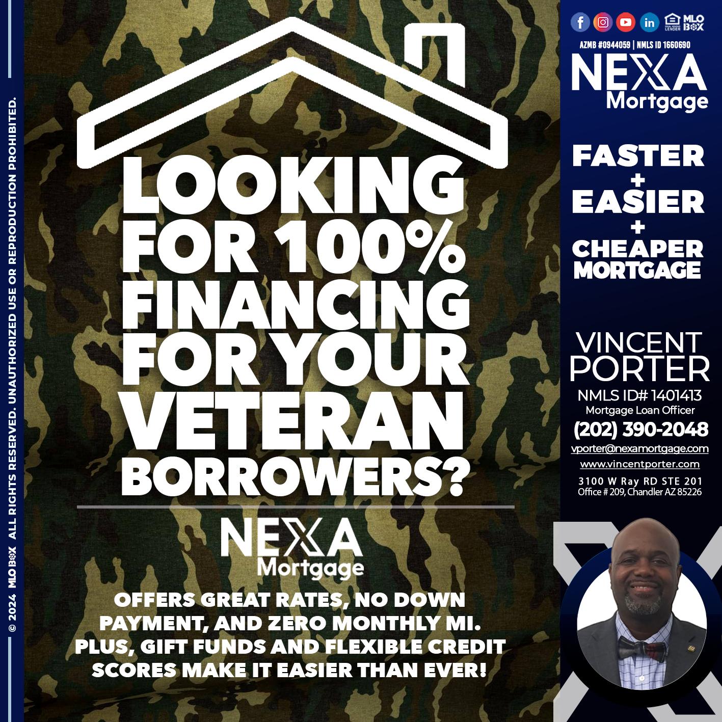 LOOKING 100% - Vincent Porter -Mortgage Loan Officer