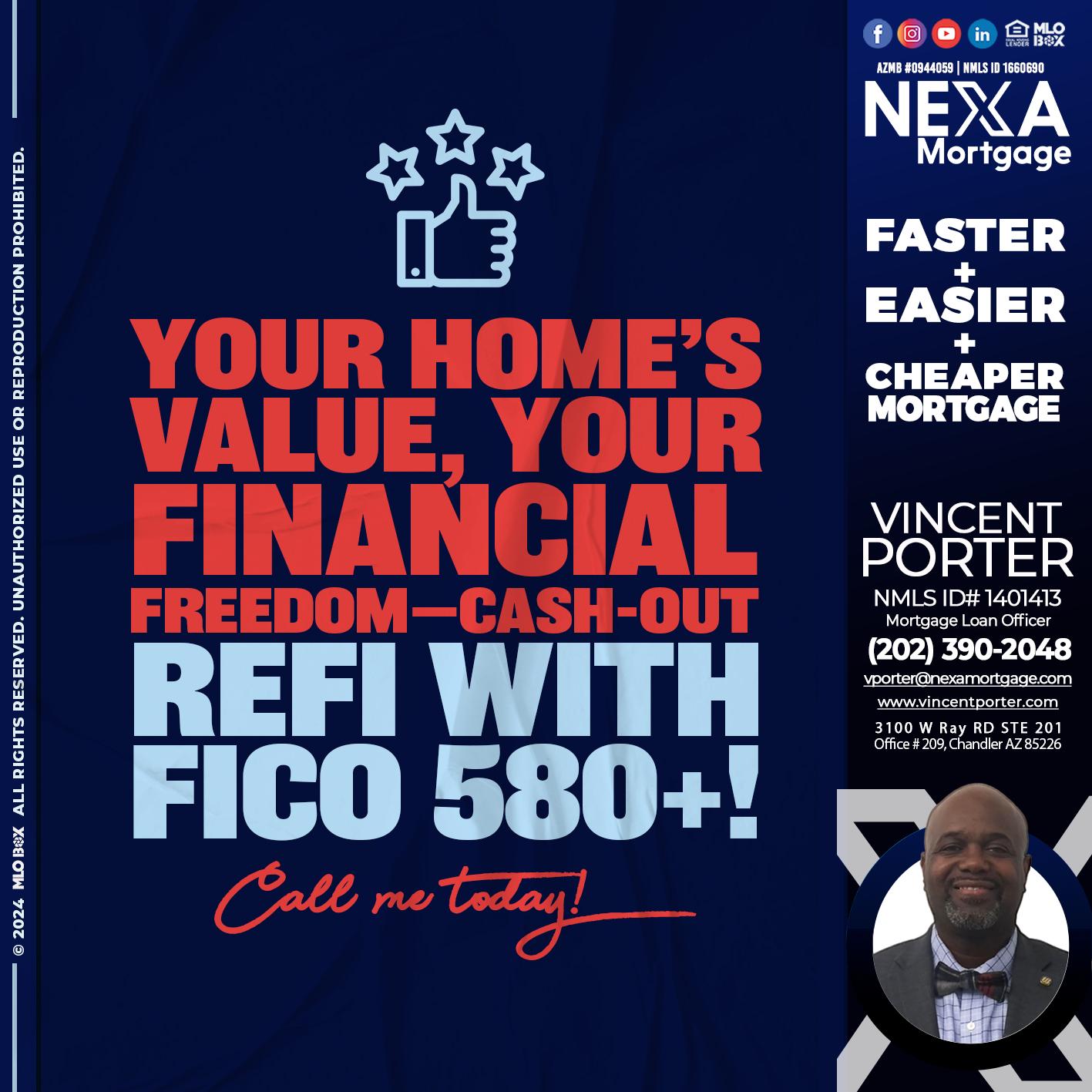 YOUR HOMES VALUE - Vincent Porter -Mortgage Loan Officer