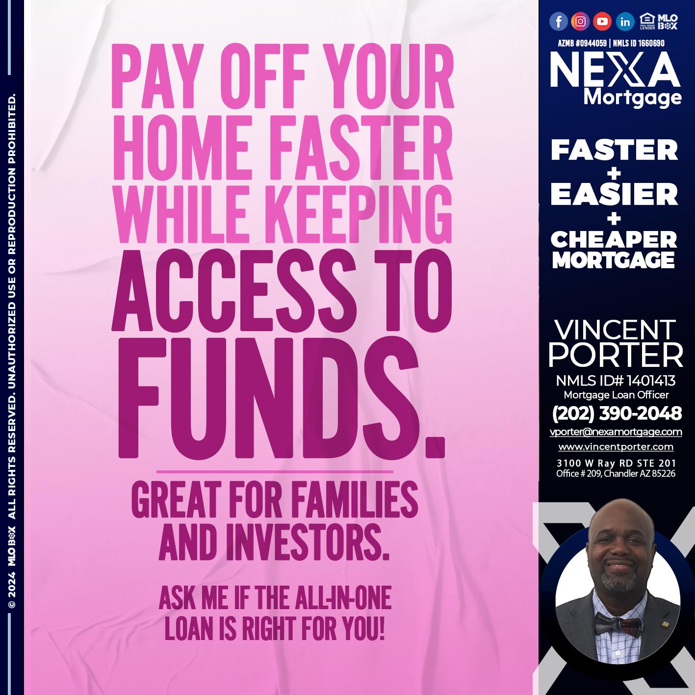 PAY OFF YOUR - Vincent Porter -Mortgage Loan Officer