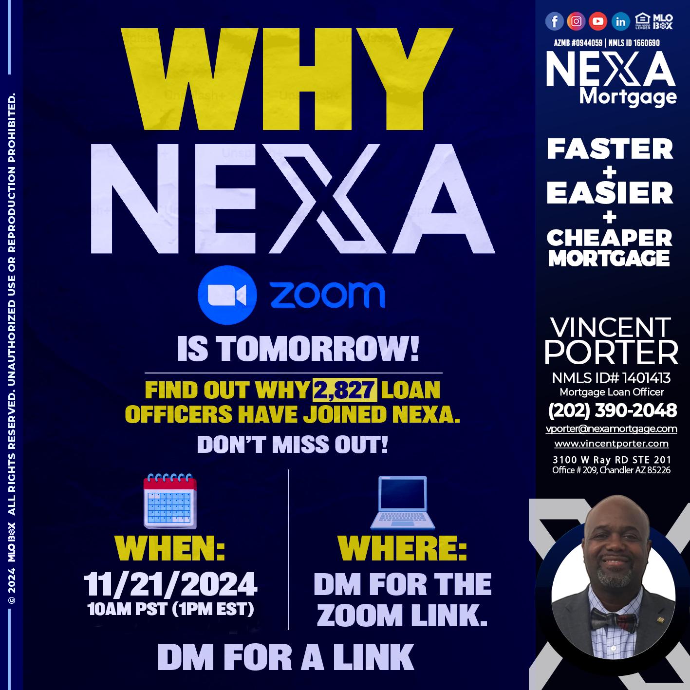 WHY NEXA - Vincent Porter -Mortgage Loan Officer