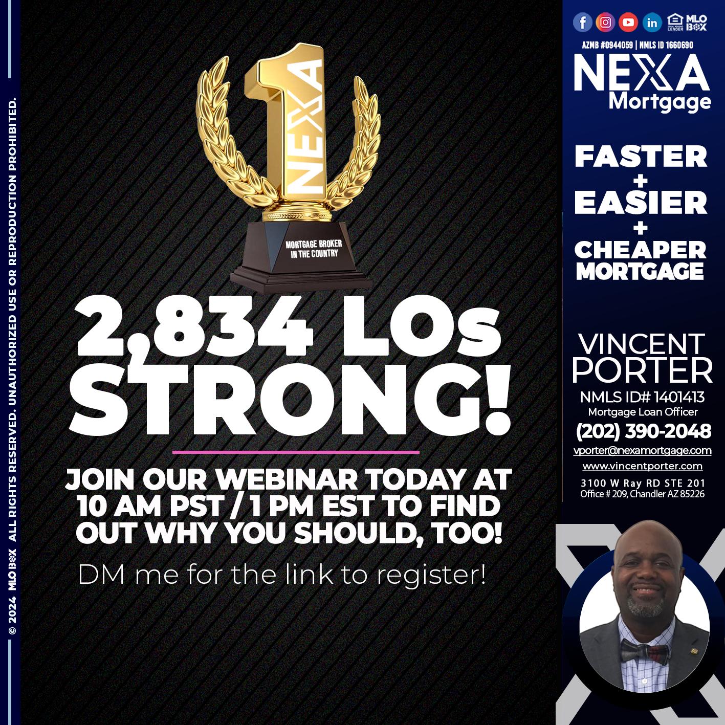 2834 LOs WHY NEXA - Vincent Porter -Mortgage Loan Officer