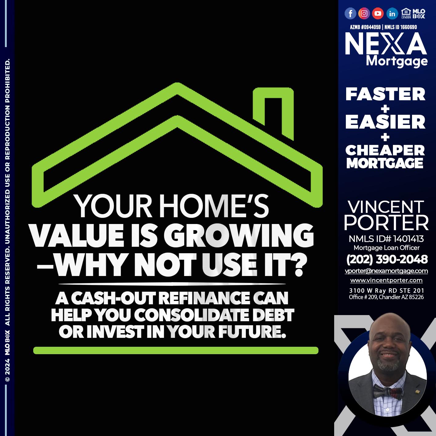 your homes - Vincent Porter -Mortgage Loan Officer