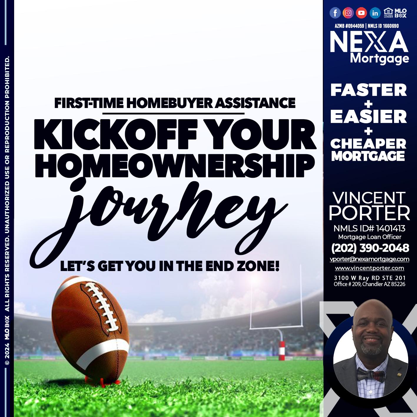 kick off - Vincent Porter -Mortgage Loan Officer