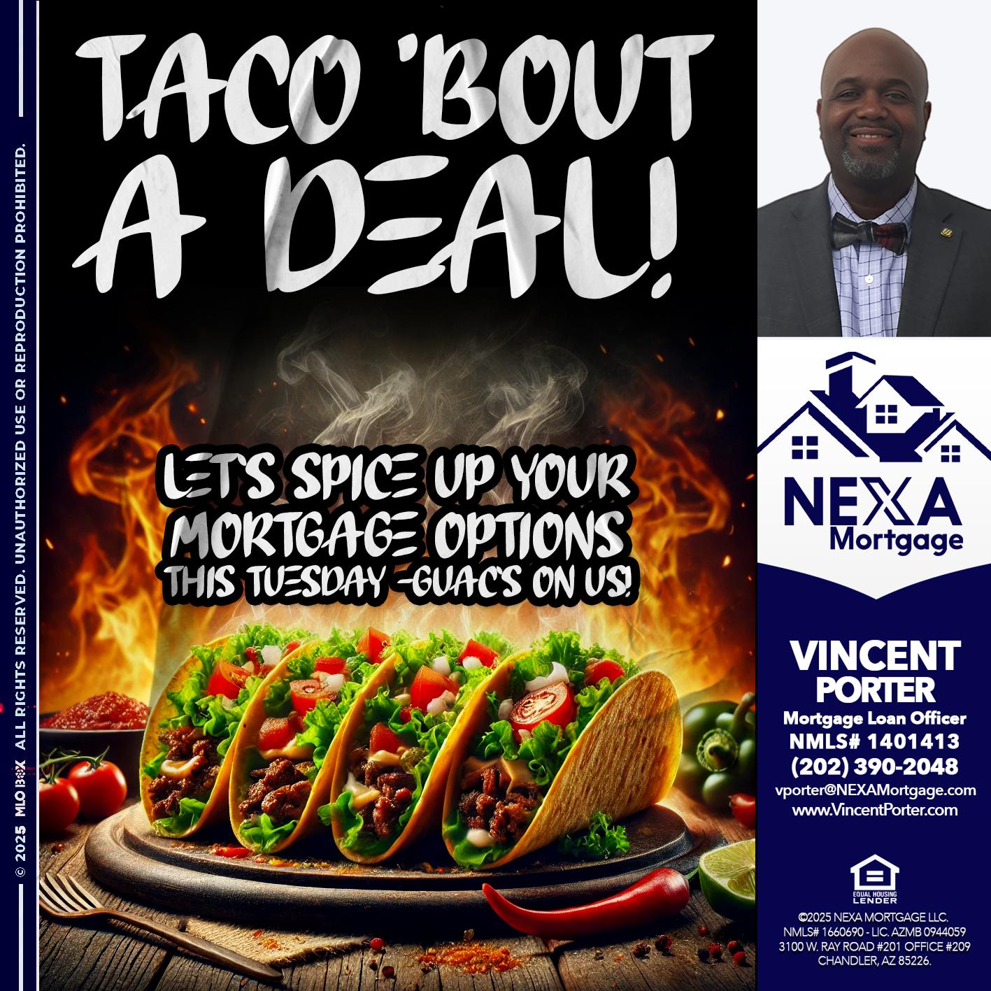 TACO BOUT - Vincent Porter -Mortgage Loan Officer