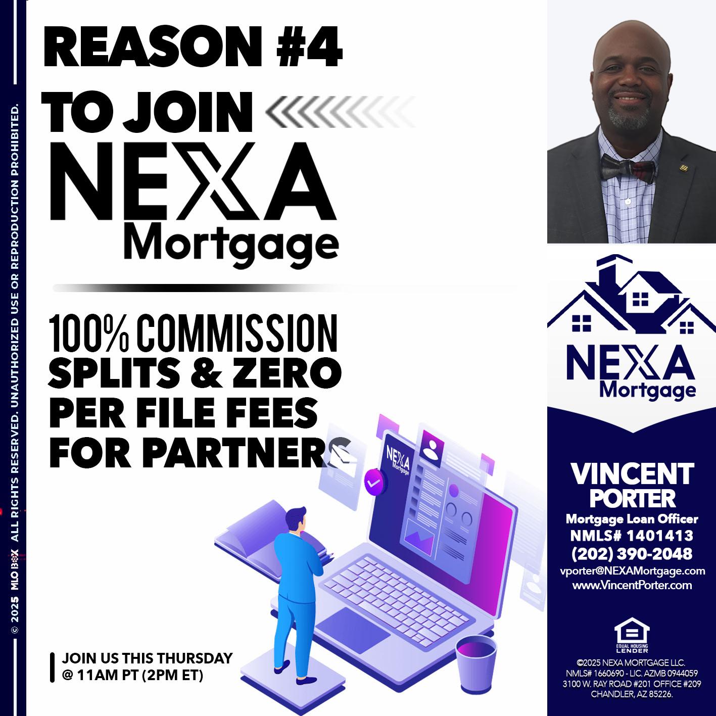 REASON 4 - Vincent Porter -Mortgage Loan Officer