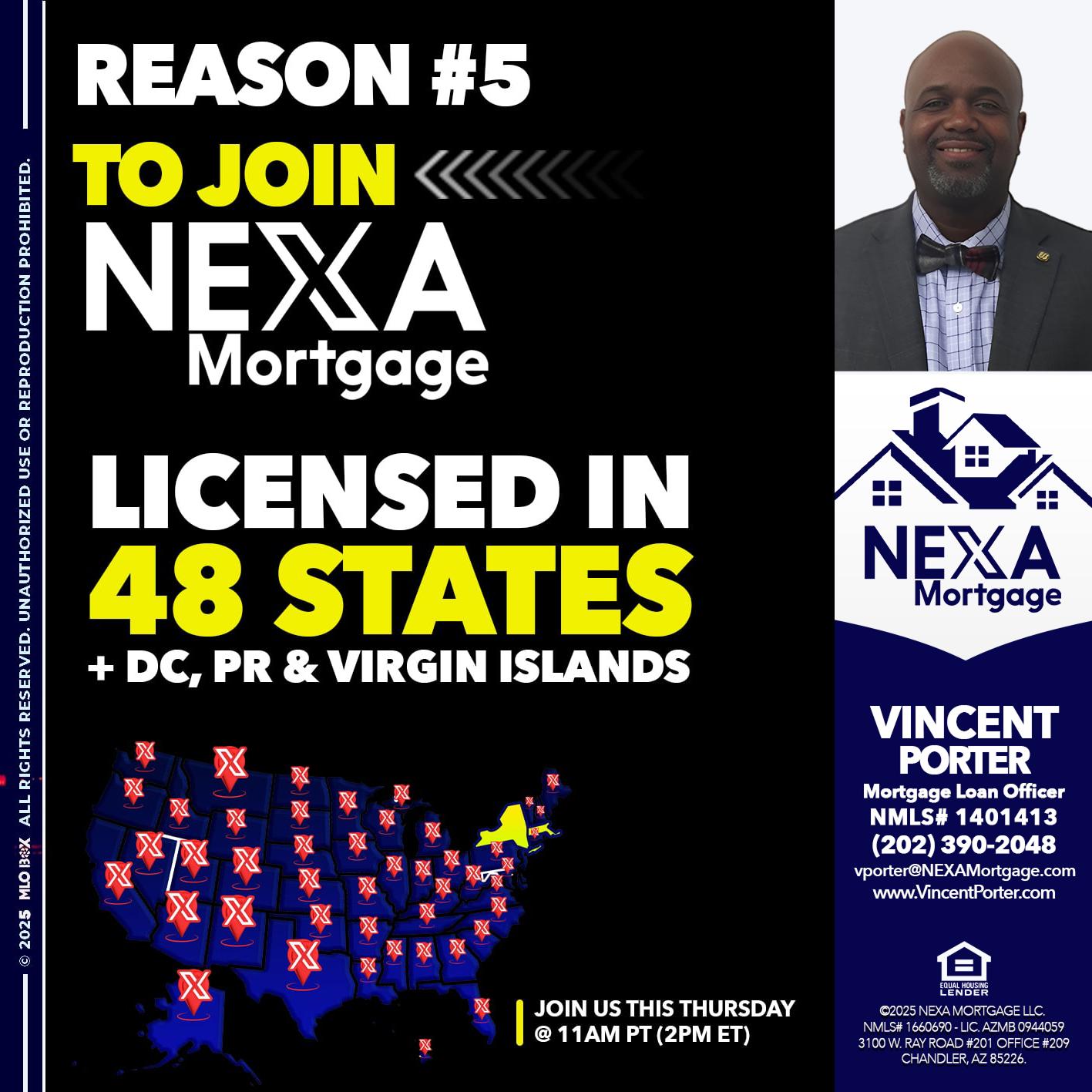 REASON 5 - Vincent Porter -Mortgage Loan Officer