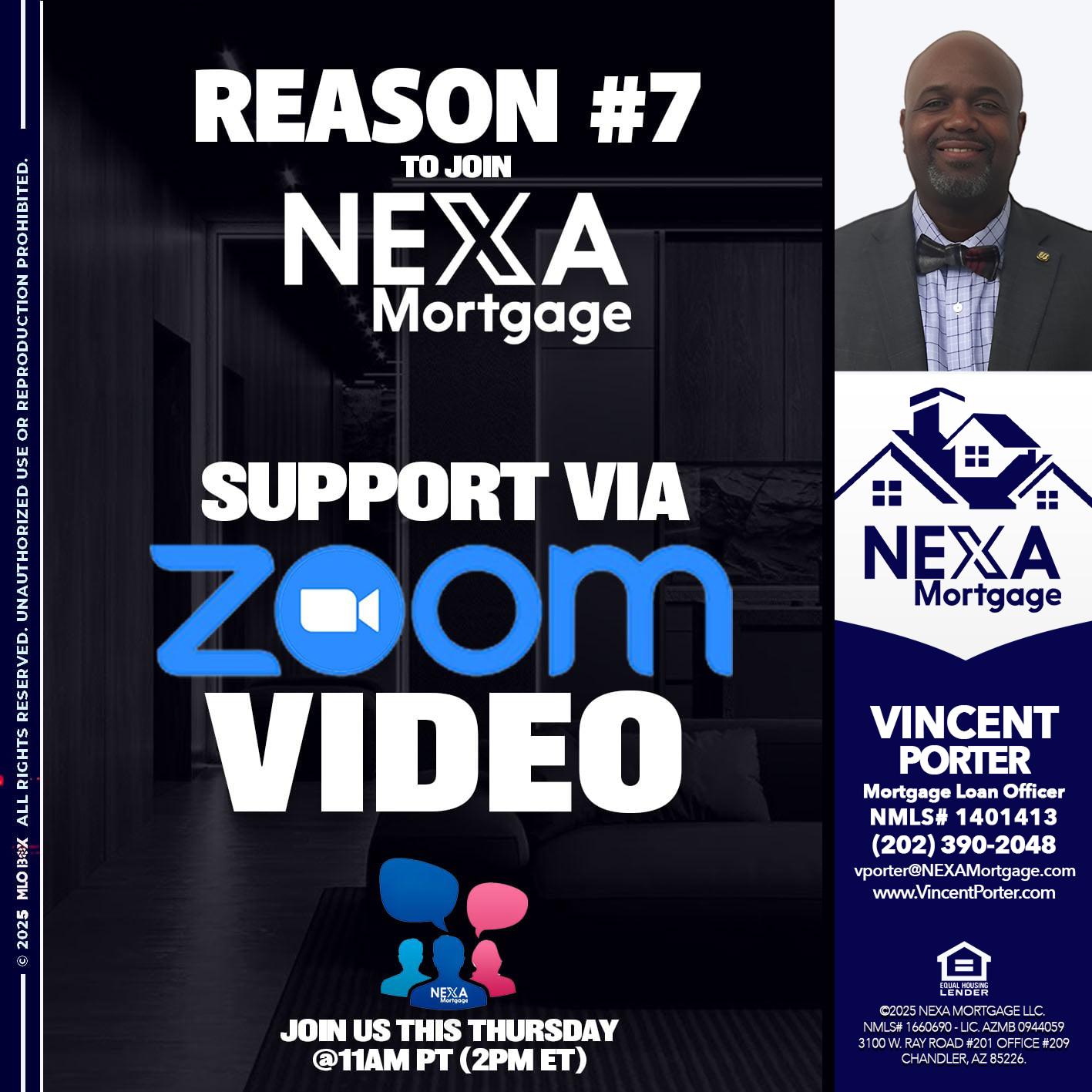 REASON 7 - Vincent Porter -Mortgage Loan Officer