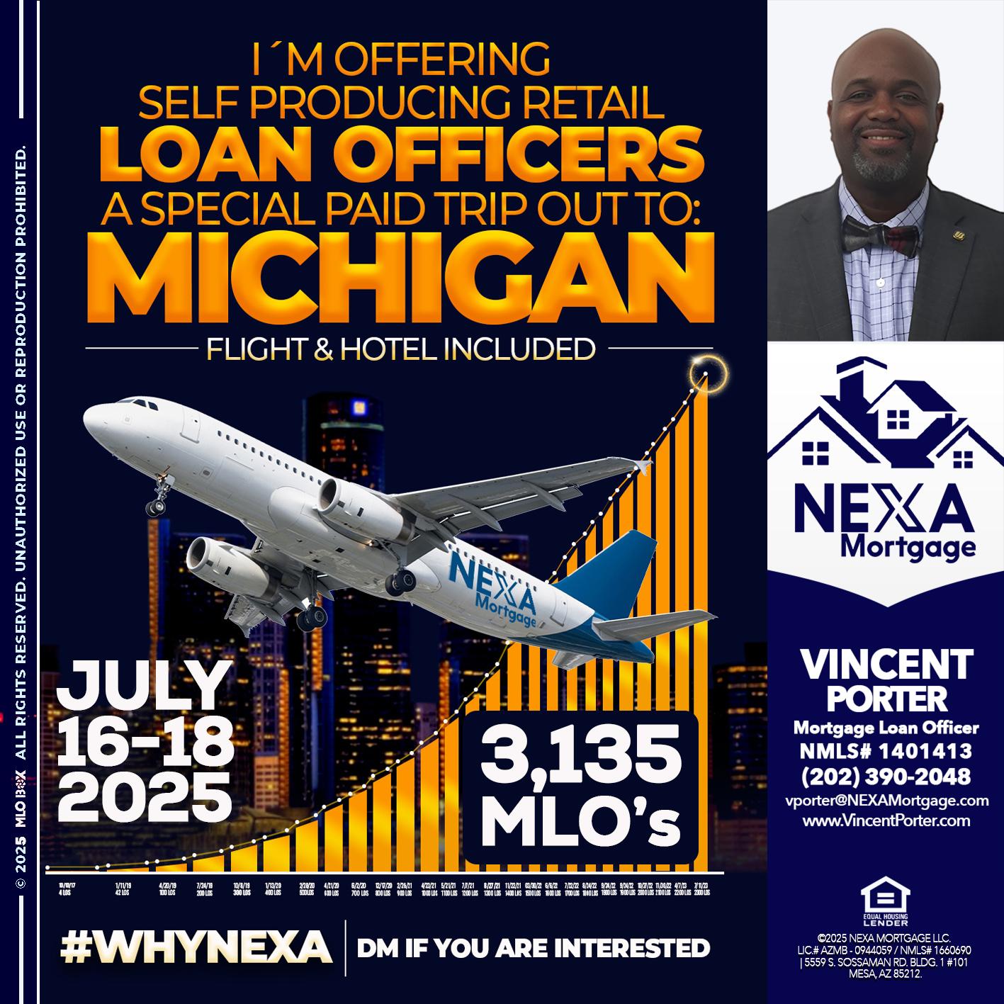 MICHIGAN TRIP - Vincent Porter -Mortgage Loan Officer