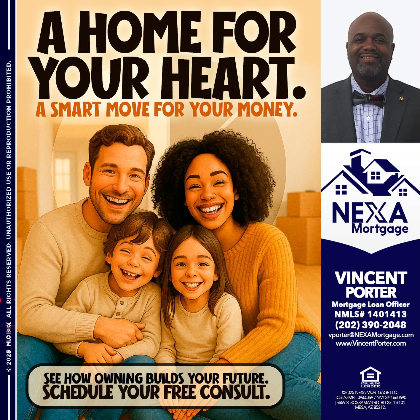 A HOME FOR - Vincent Porter -Mortgage Loan Officer