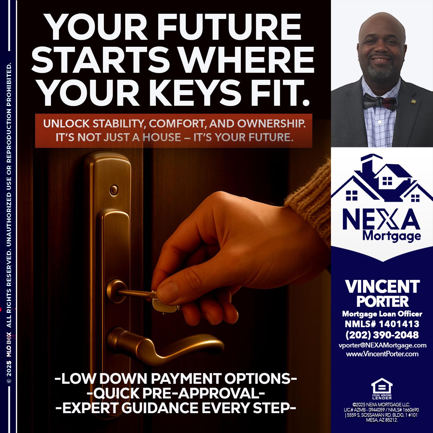 YOUR FUTURE - Vincent Porter -Mortgage Loan Officer