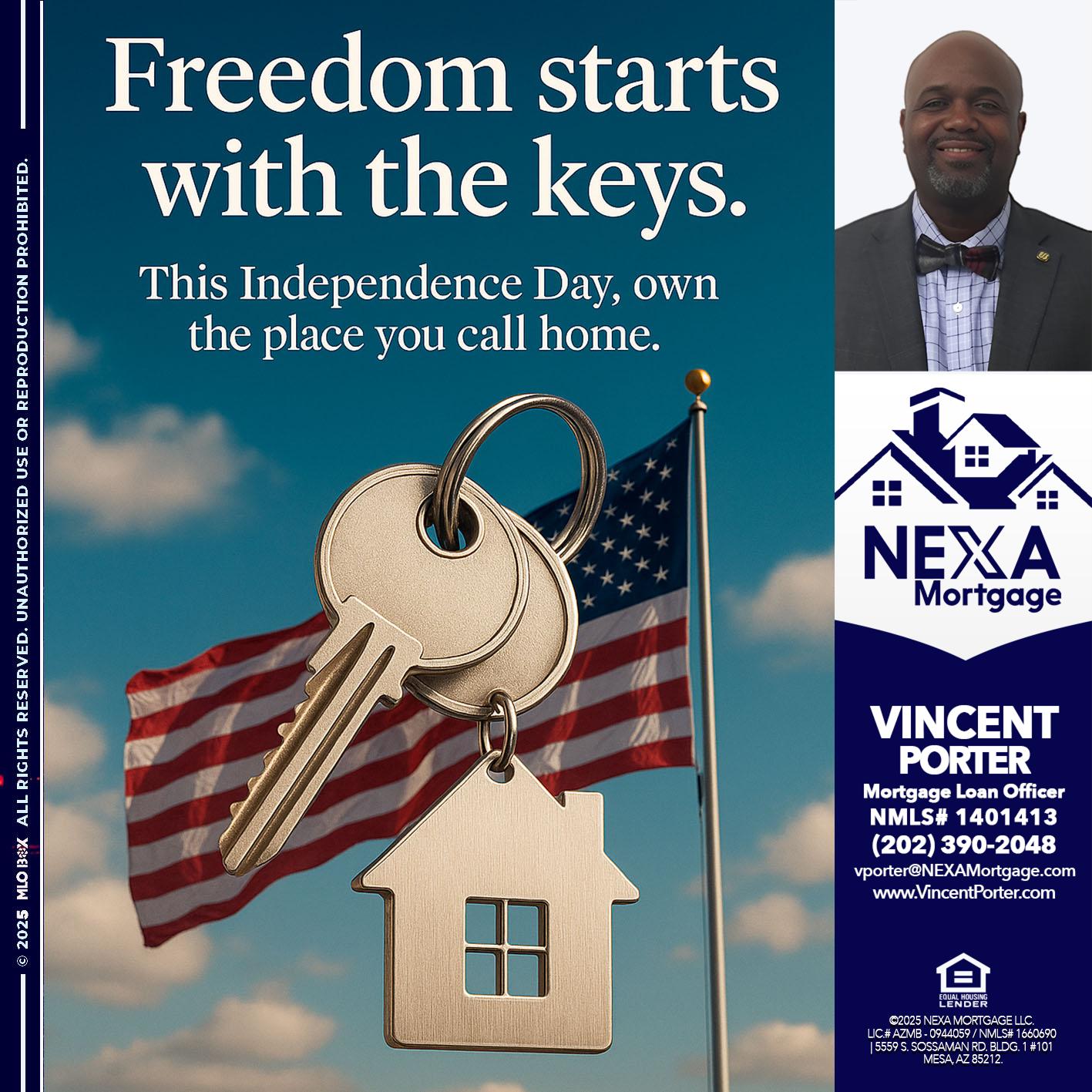 FREEDOM STARTS - Vincent Porter -Mortgage Loan Officer