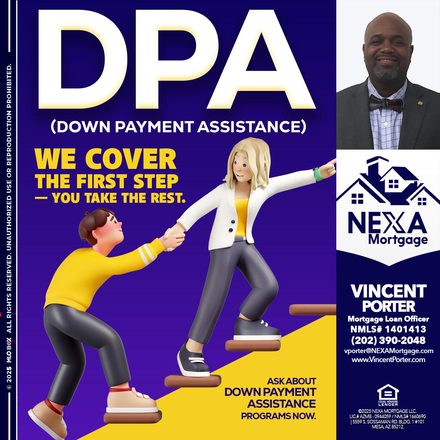 DPA LOANS - Vincent Porter -Mortgage Loan Officer