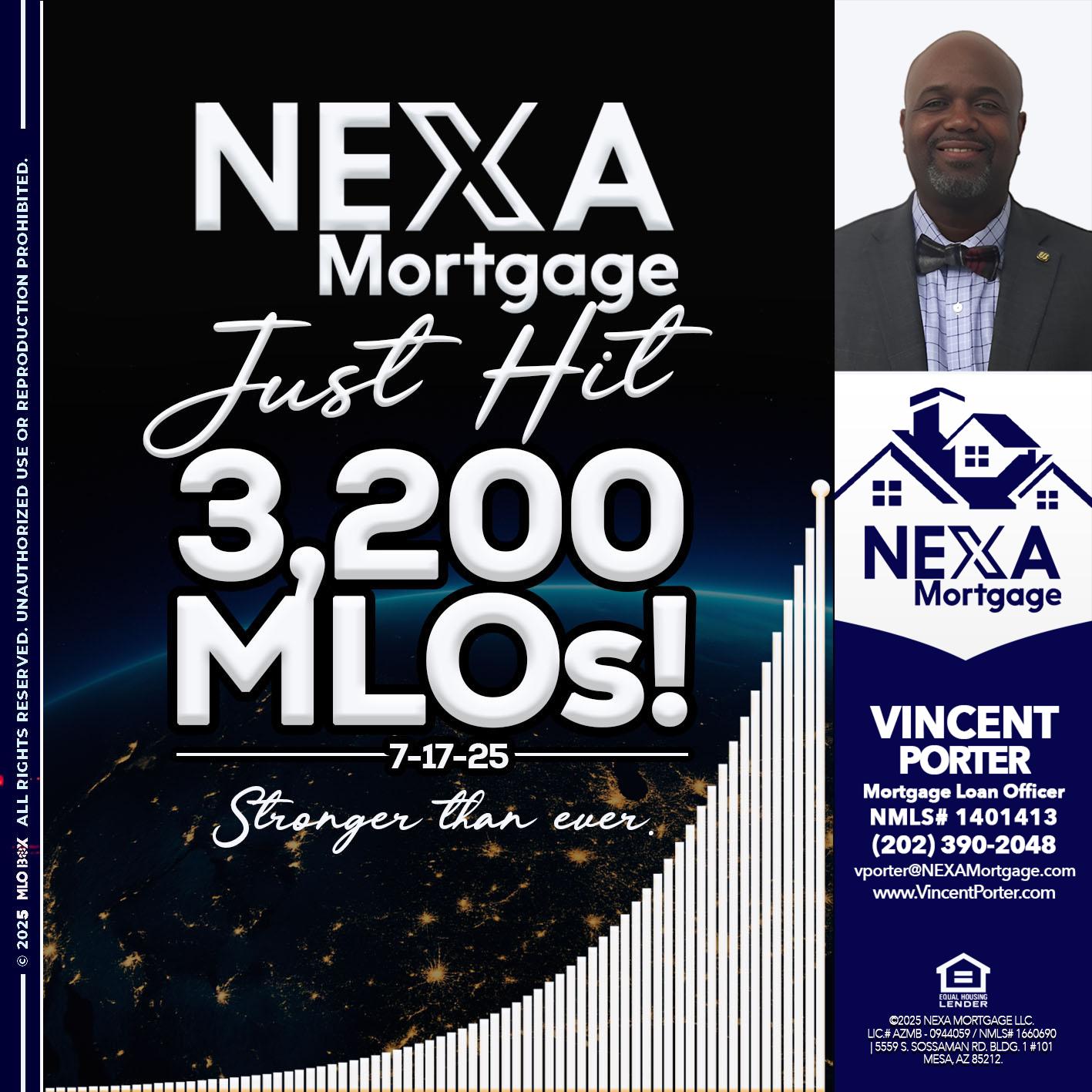 3200 MLOs - Vincent Porter -Mortgage Loan Officer