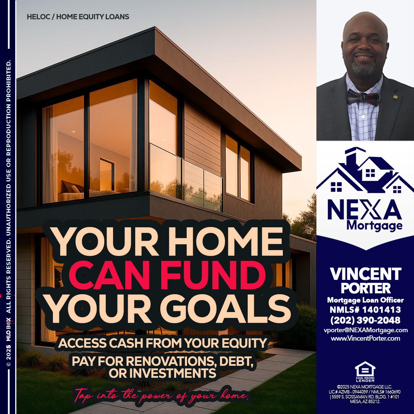 HELOC - Vincent Porter -Mortgage Loan Officer