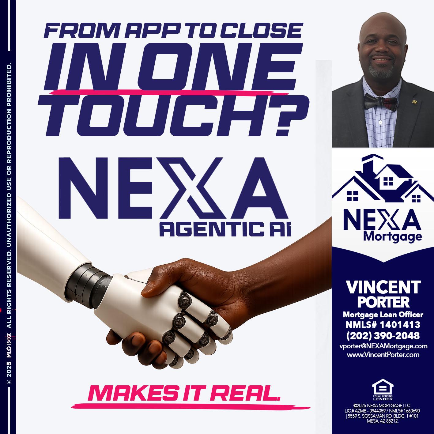 IN ONE TOUCH - Vincent Porter -Mortgage Loan Officer