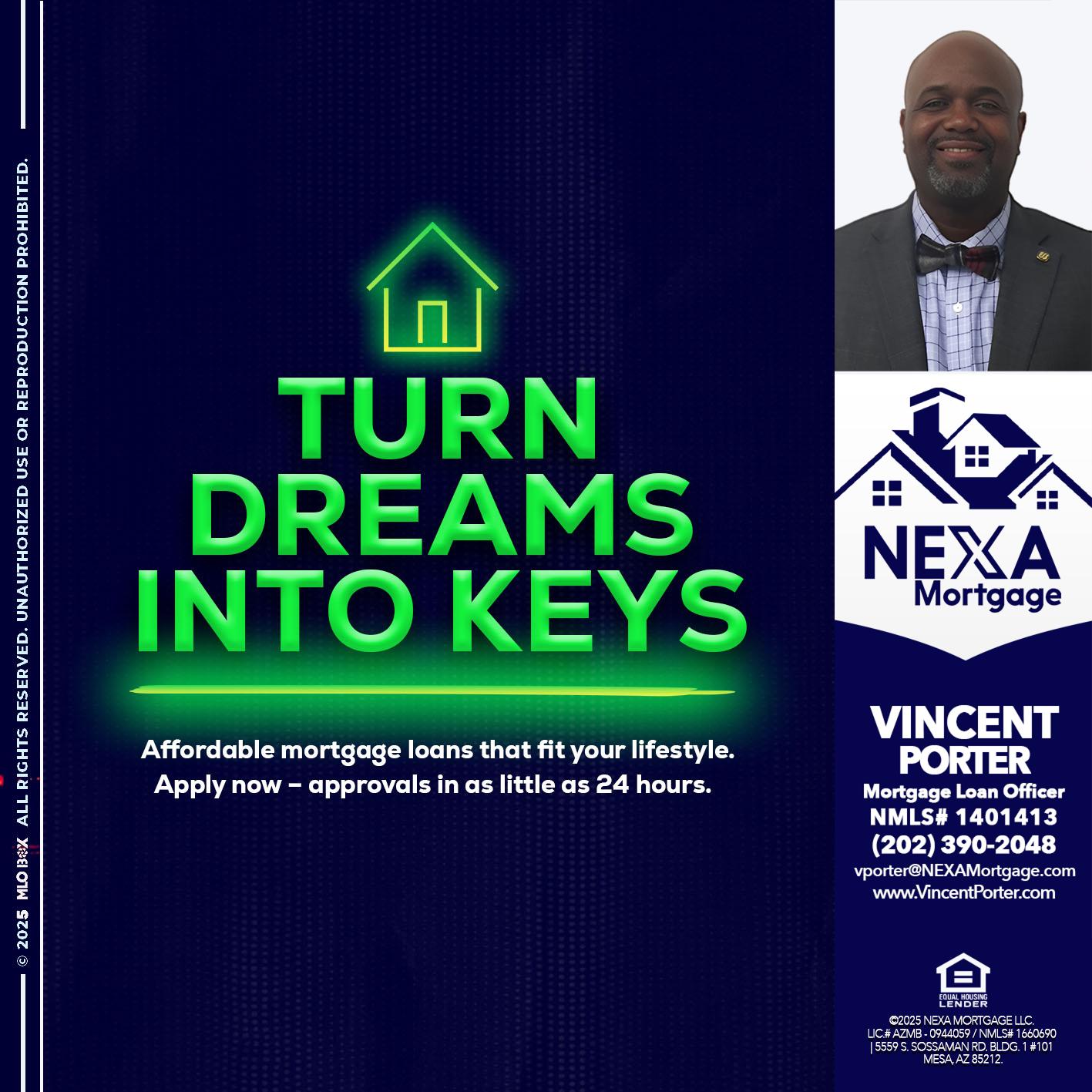 turn dreams - Vincent Porter -Mortgage Loan Officer