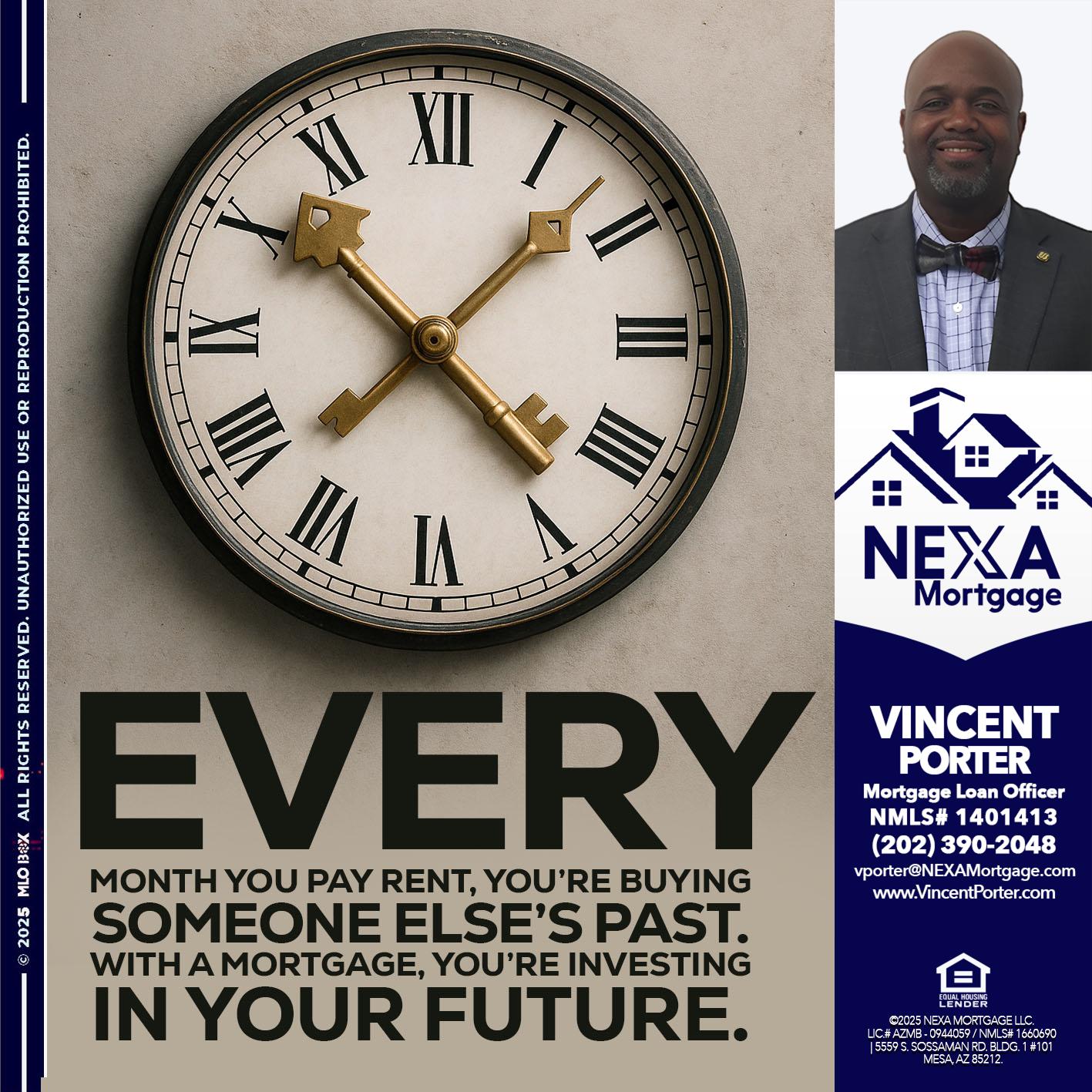 EVERY MONTH - Vincent Porter -Mortgage Loan Officer