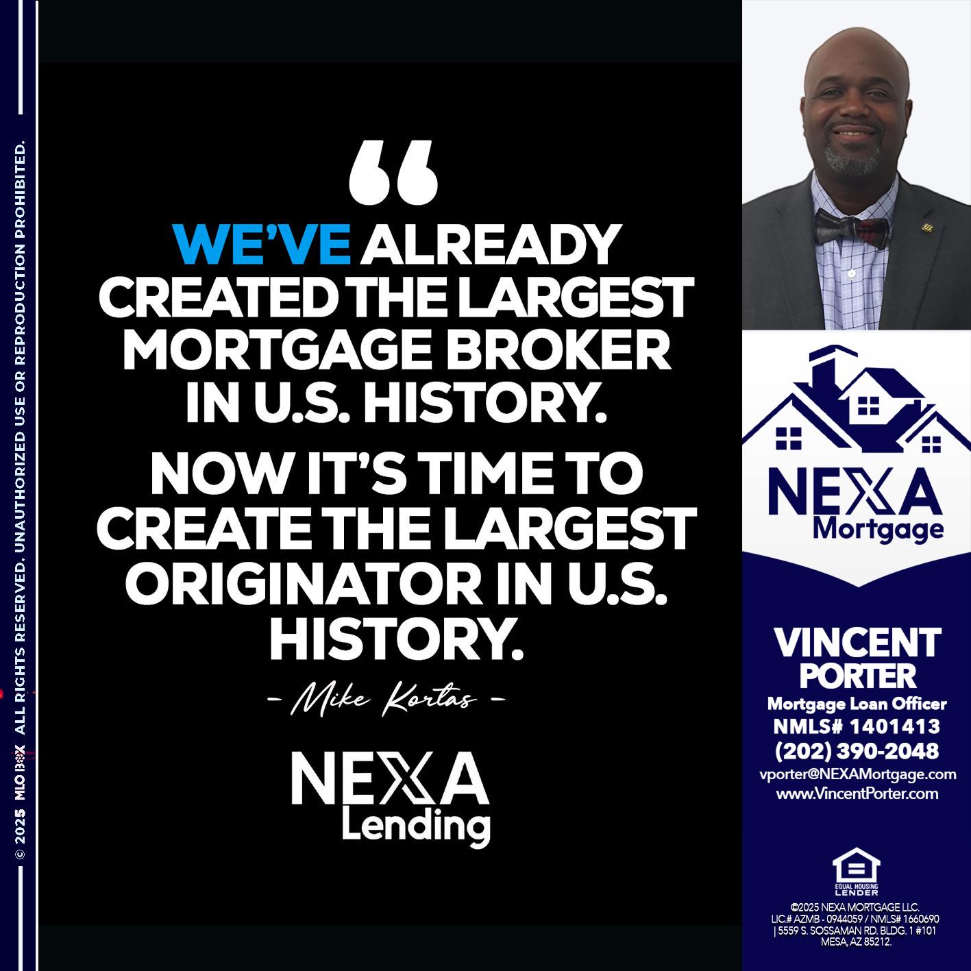 MIKE KORTAS - Vincent Porter -Mortgage Loan Officer