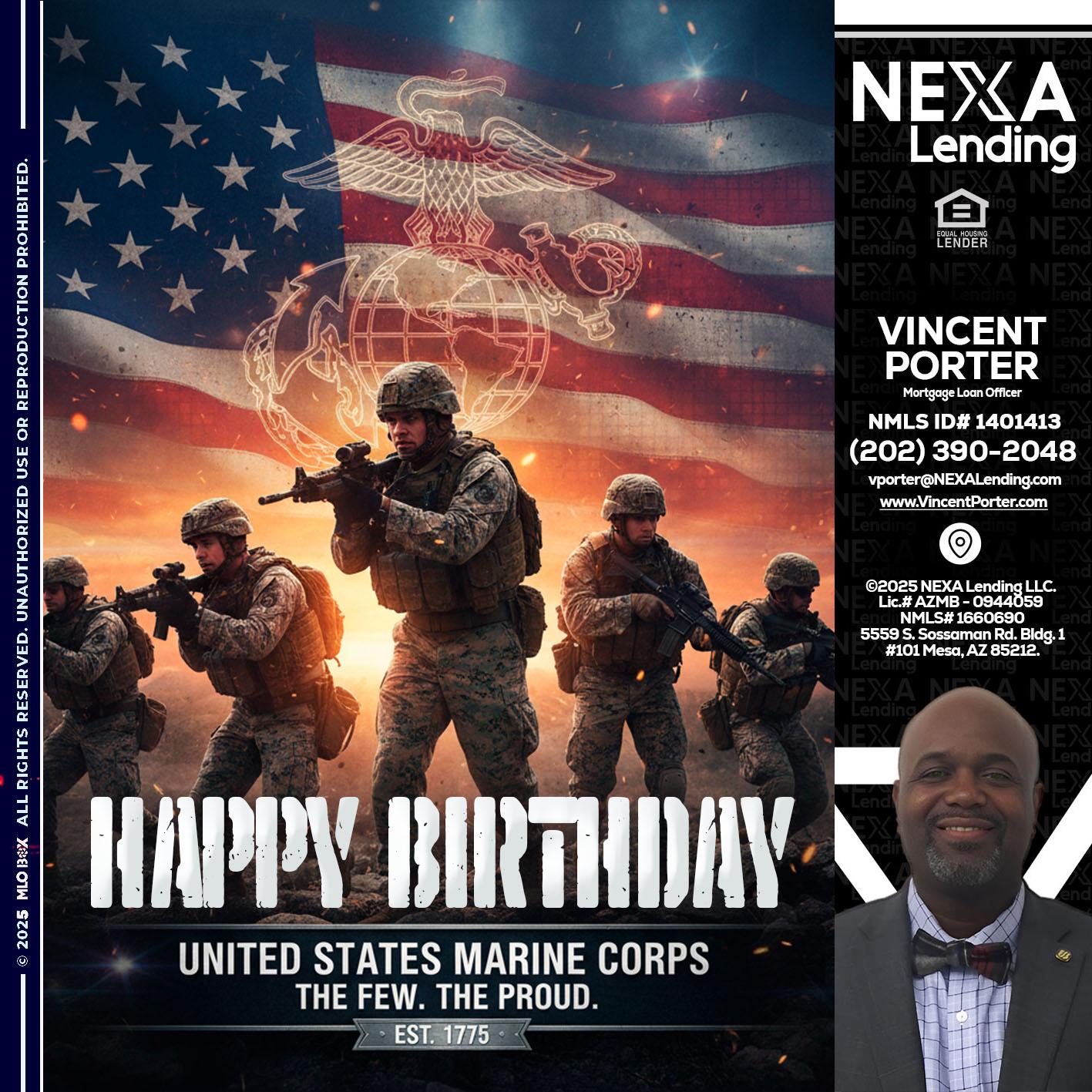 happy birthday - Vincent Porter -Mortgage Loan Officer