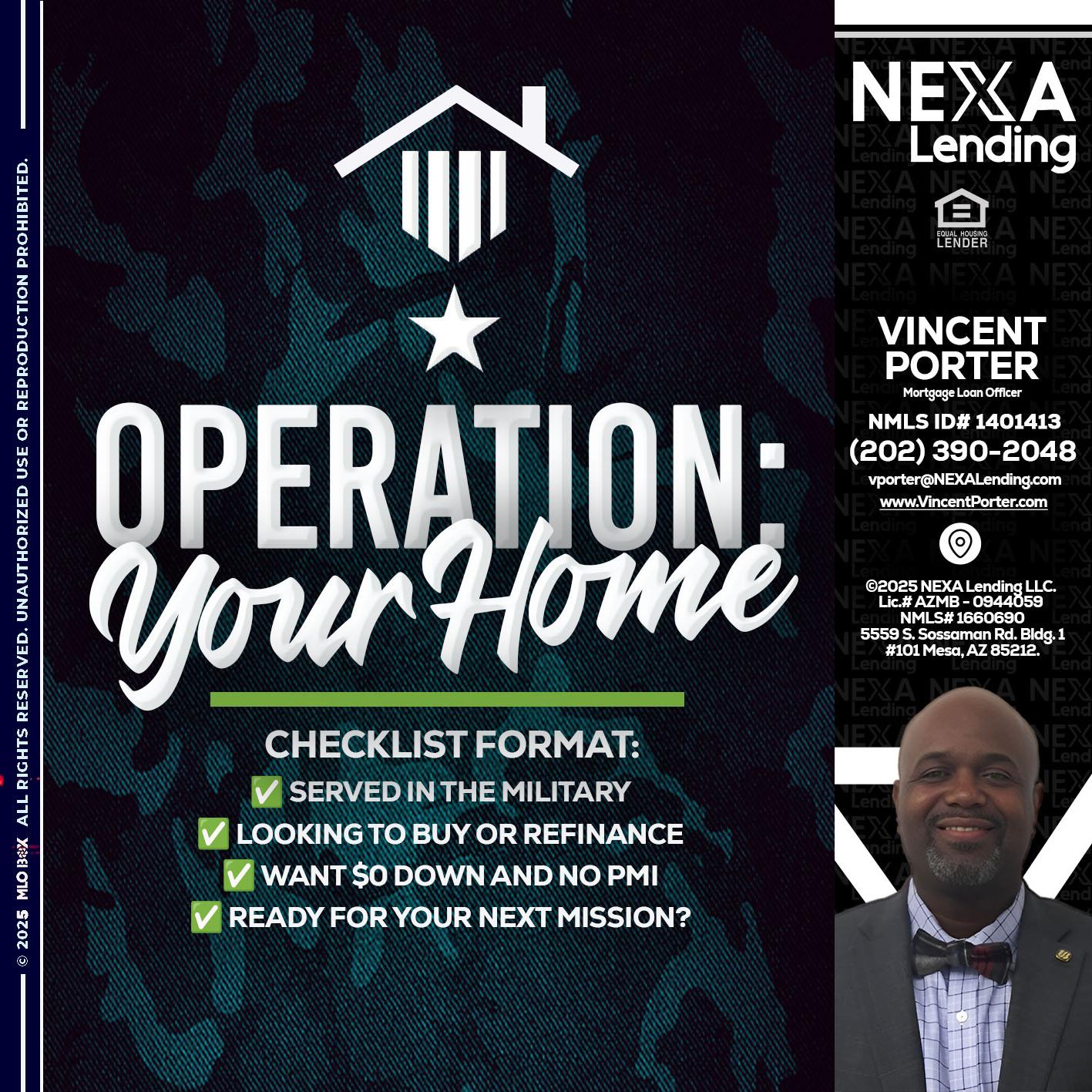 OPERATION YOUR HOME - Vincent Porter -Mortgage Loan Officer