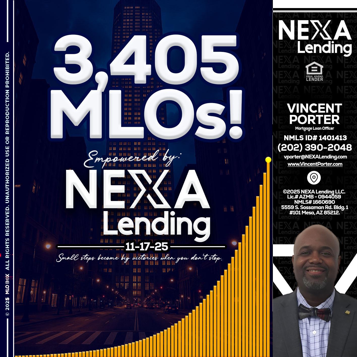 3405 MLOs - Vincent Porter -Mortgage Loan Officer