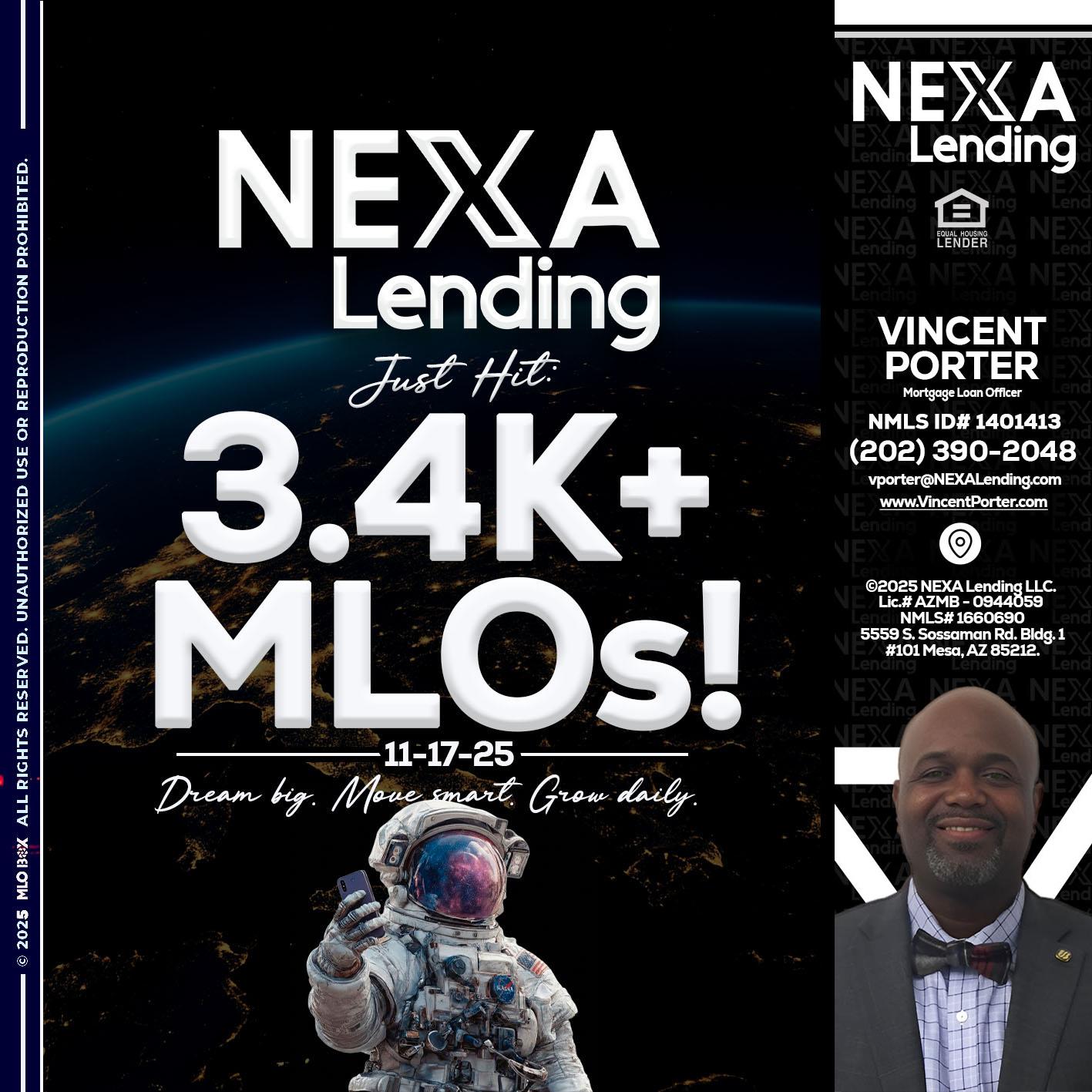 3.4K MLOs - Vincent Porter -Mortgage Loan Officer