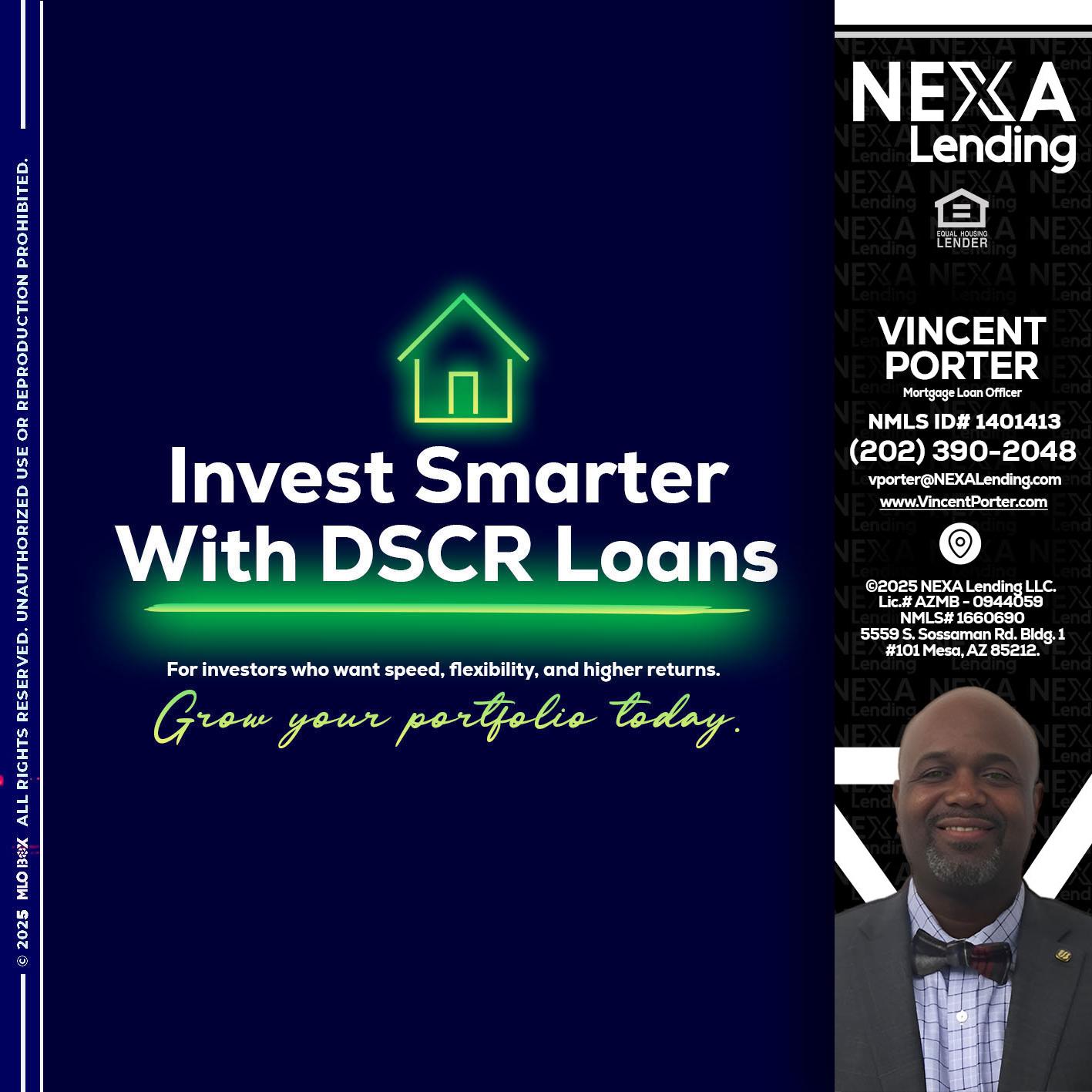 DSCR - Vincent Porter -Mortgage Loan Officer