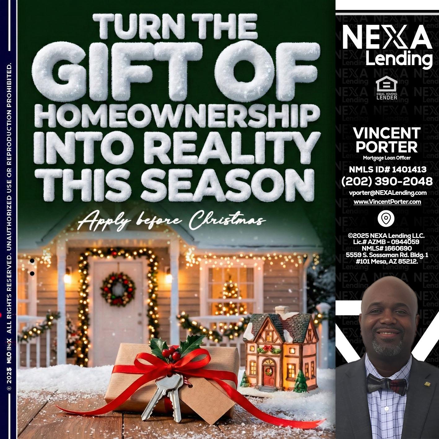 TURN GIFTS - Vincent Porter -Mortgage Loan Officer