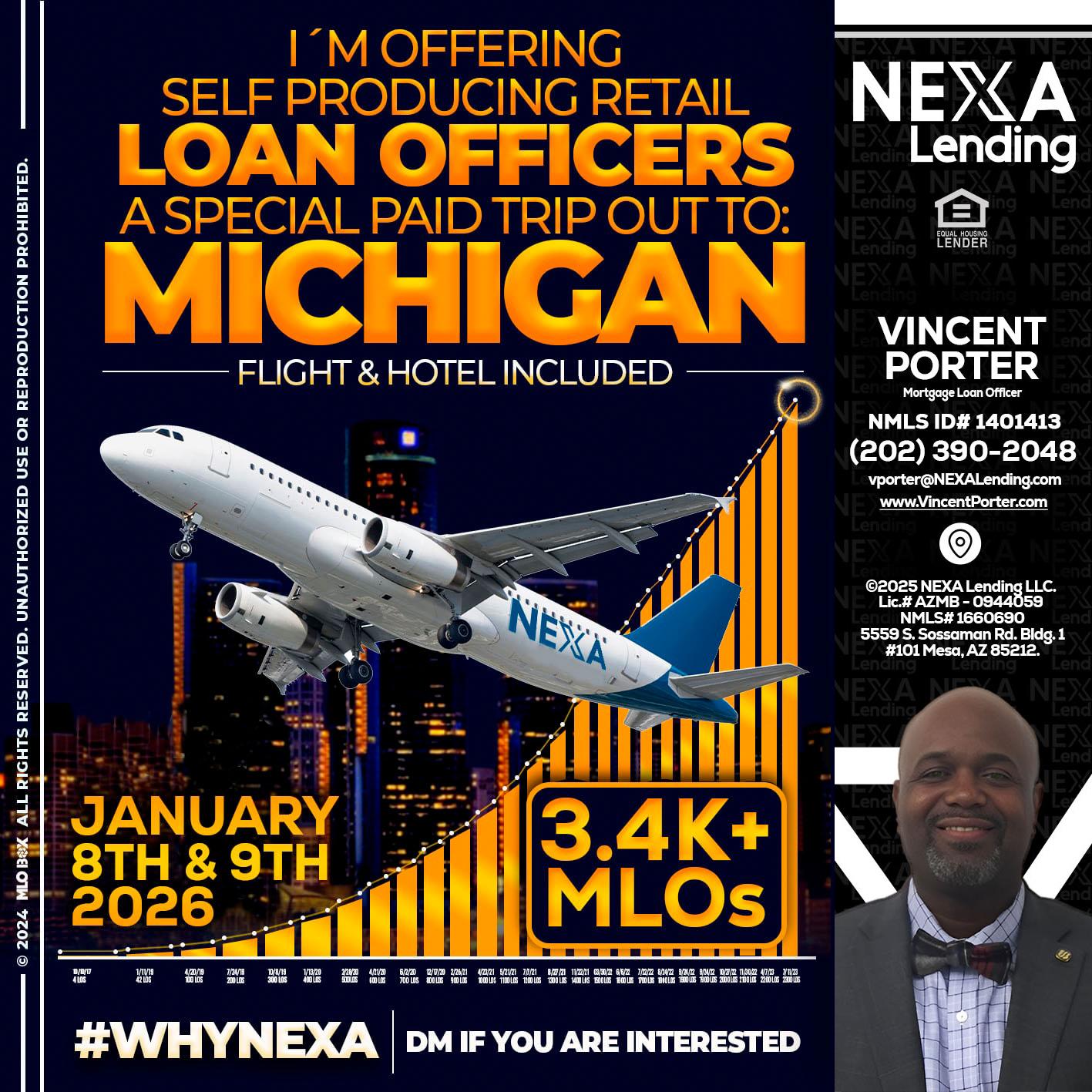 MICHIGAN TRIP - Vincent Porter -Mortgage Loan Officer