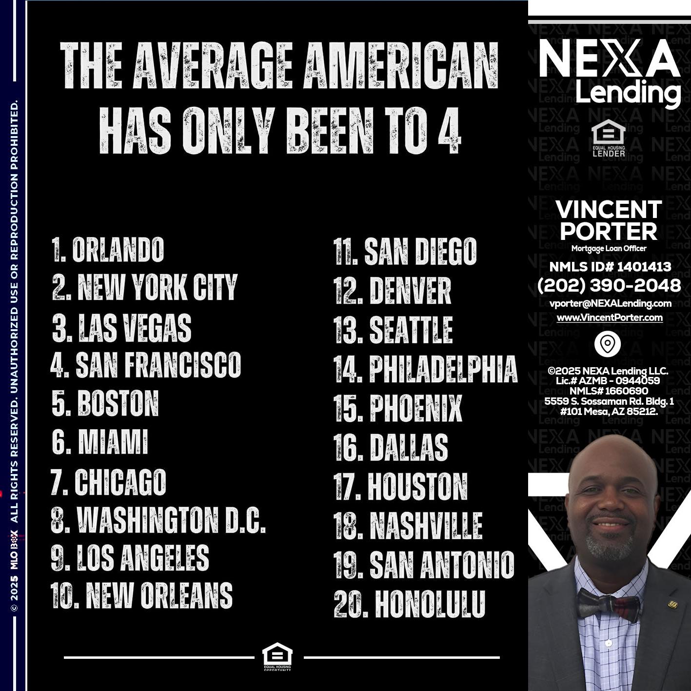 THE AVERAGE AMERICAN - Vincent Porter -Mortgage Loan Officer