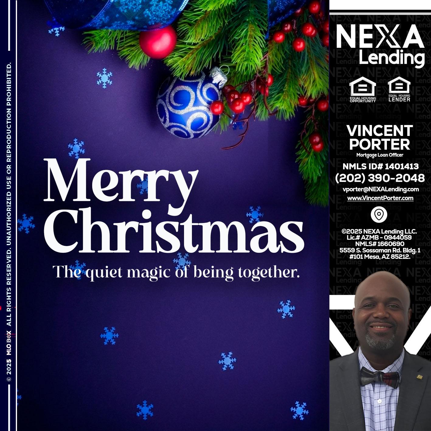merry christmas - Vincent Porter -Mortgage Loan Officer